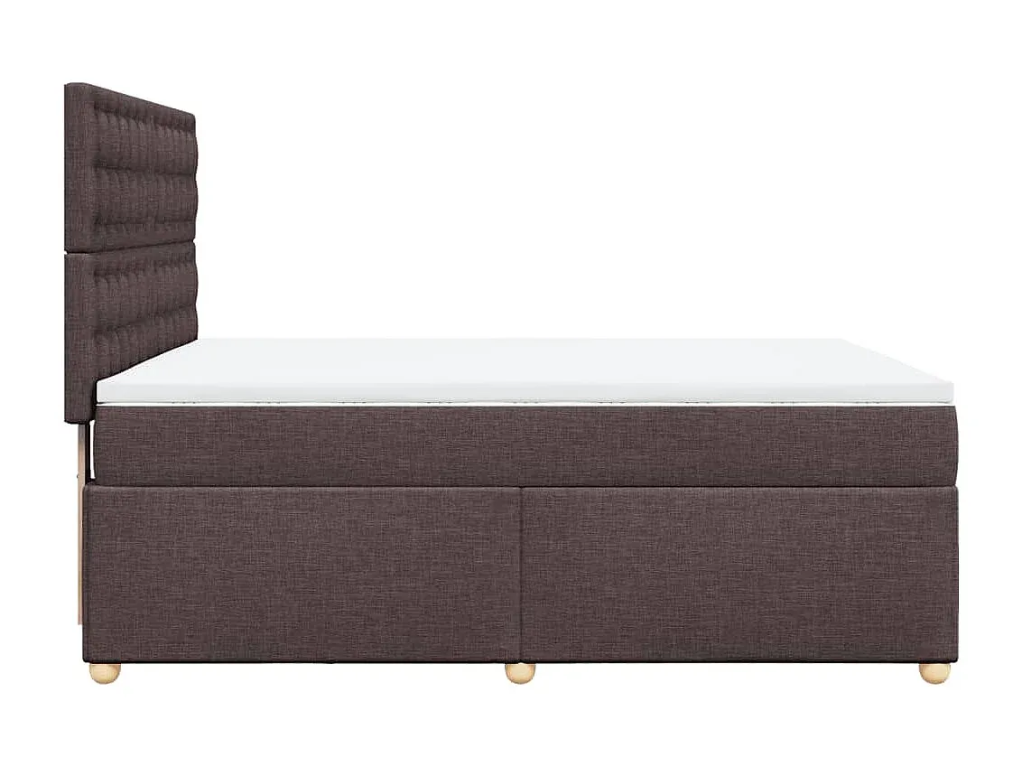Komfortables Boxspringbett 160x200 cm in Dunkelbraun
