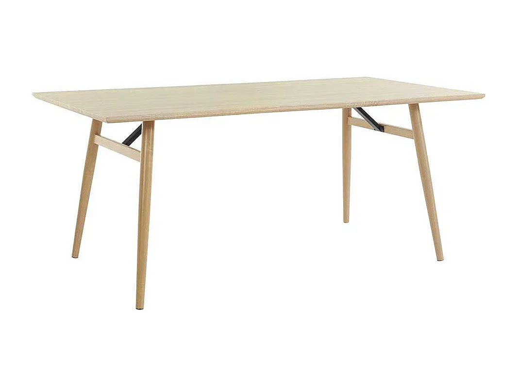 Moderner Esstisch in Eicheoptik mit stabilem Vierfußdesign