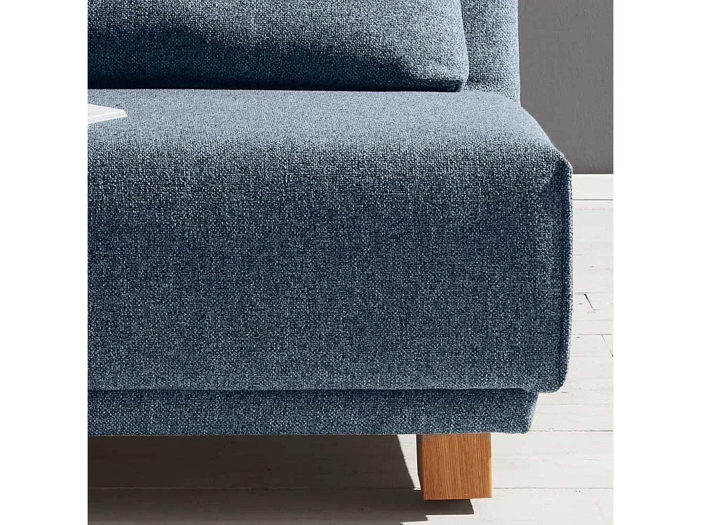 Verstellbarer Schlafsessel aus Stoff in Blau