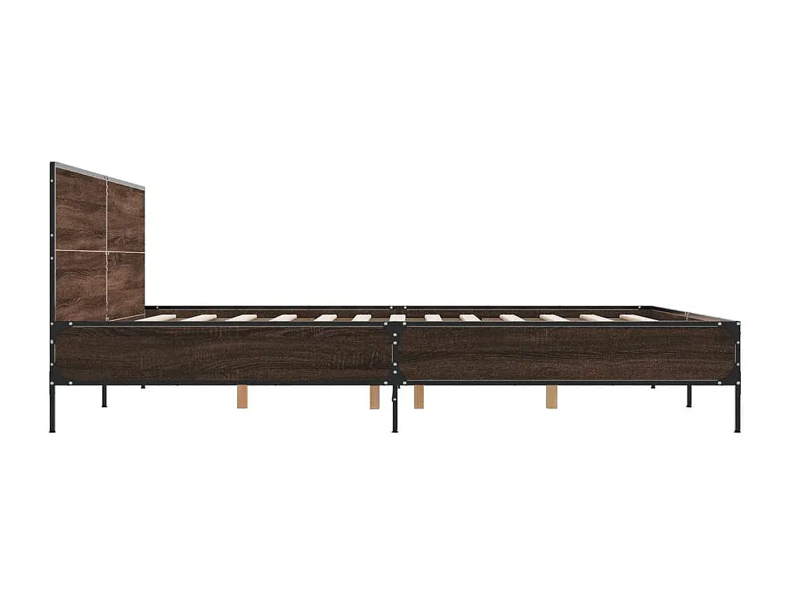 Modernes Doppelbett in Eichenoptik 180x200 cm