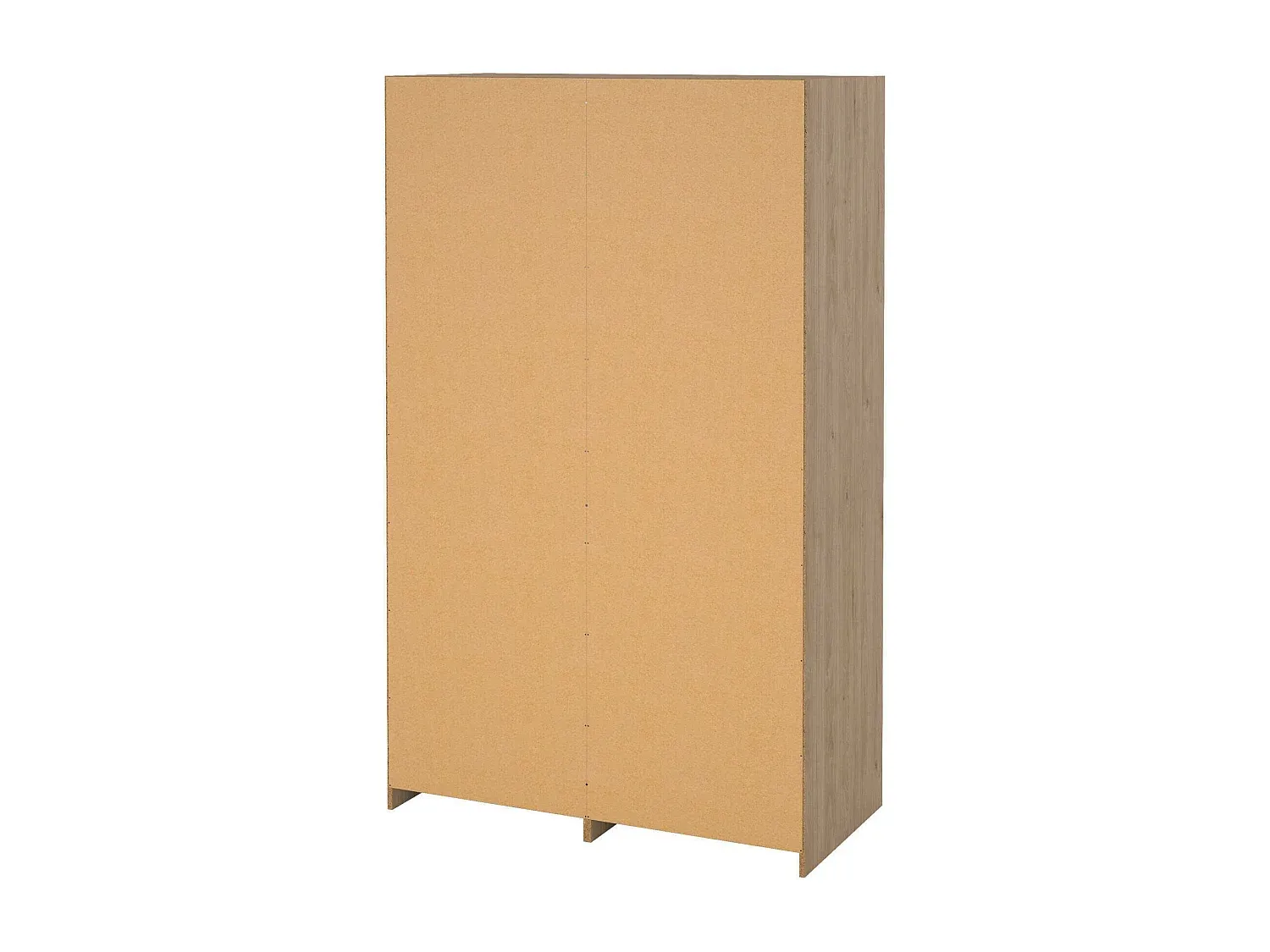 Geräumiger Mehrzweckschrank, vielseitiger Stauraum, 121x60x200 cm, Eiche