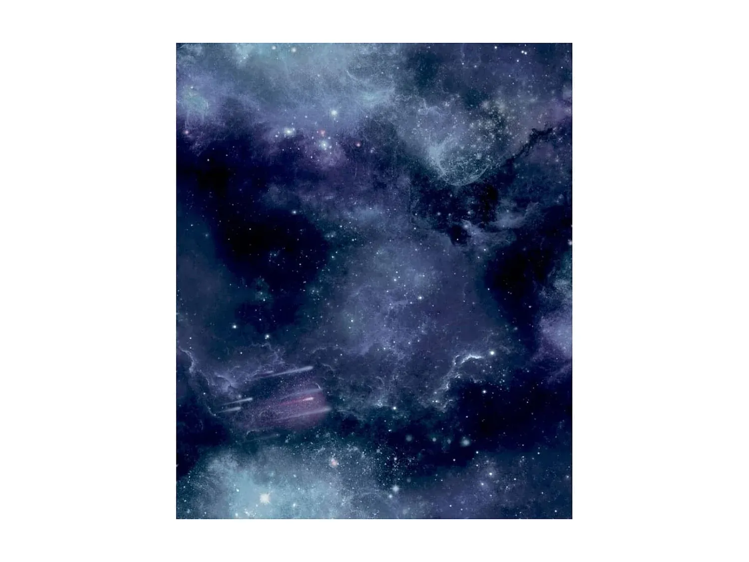 Edles Bettkopfteil in Dunkelblau aus Samt