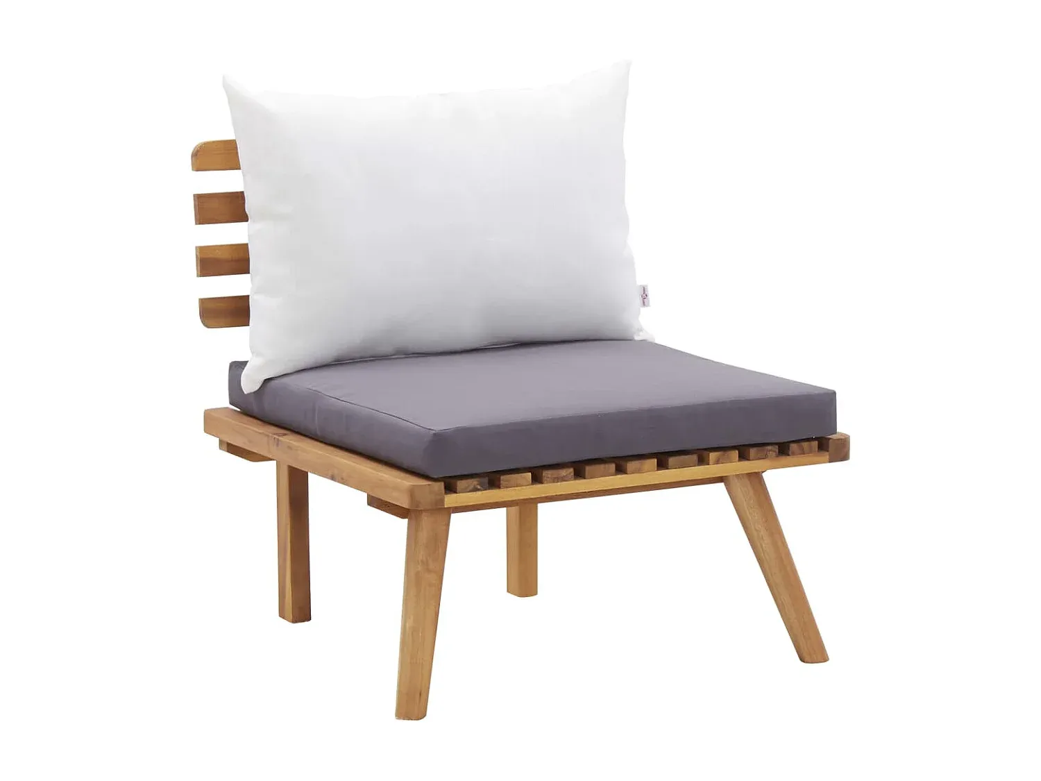 4-teilige Gartensitzgruppe mit Sofa und Tisch, Akazienholz