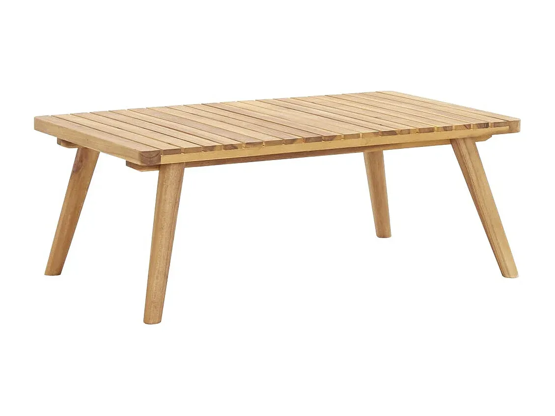 4-teilige Gartensitzgruppe mit Sofa und Tisch, Akazienholz