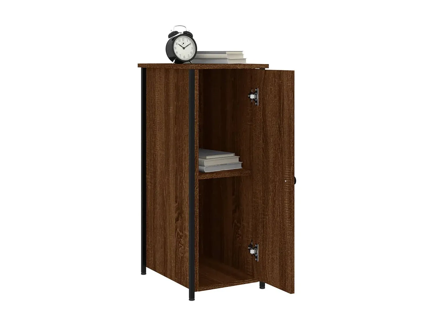 Nachttisch aus Holzwerkstoff in Brauner Eichenoptik