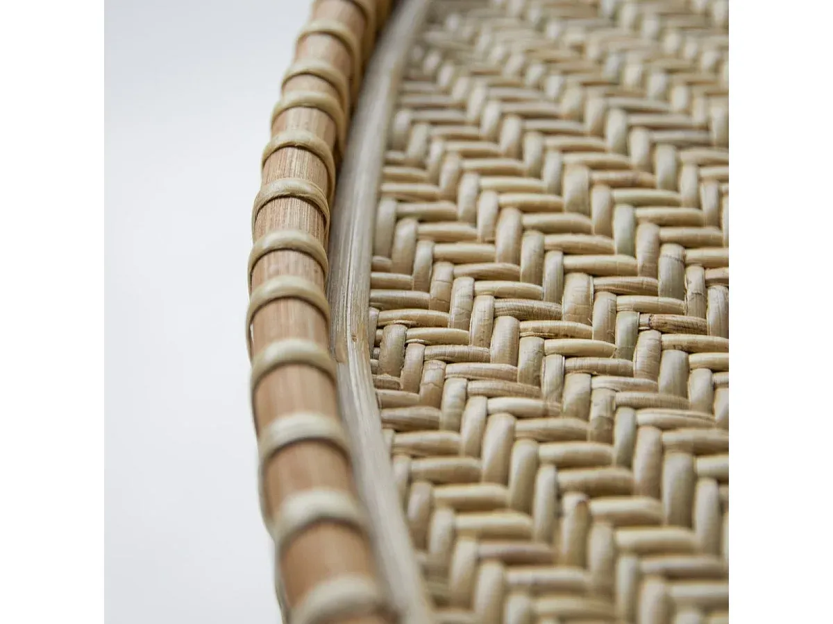 Moderner Rattan-Couchtisch für Wohnzimmer