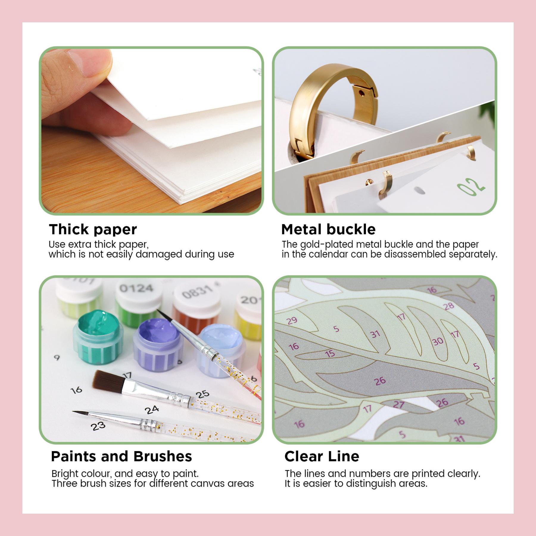 DIY Painting Desk Calendar 2027, Plant Digital Calendar