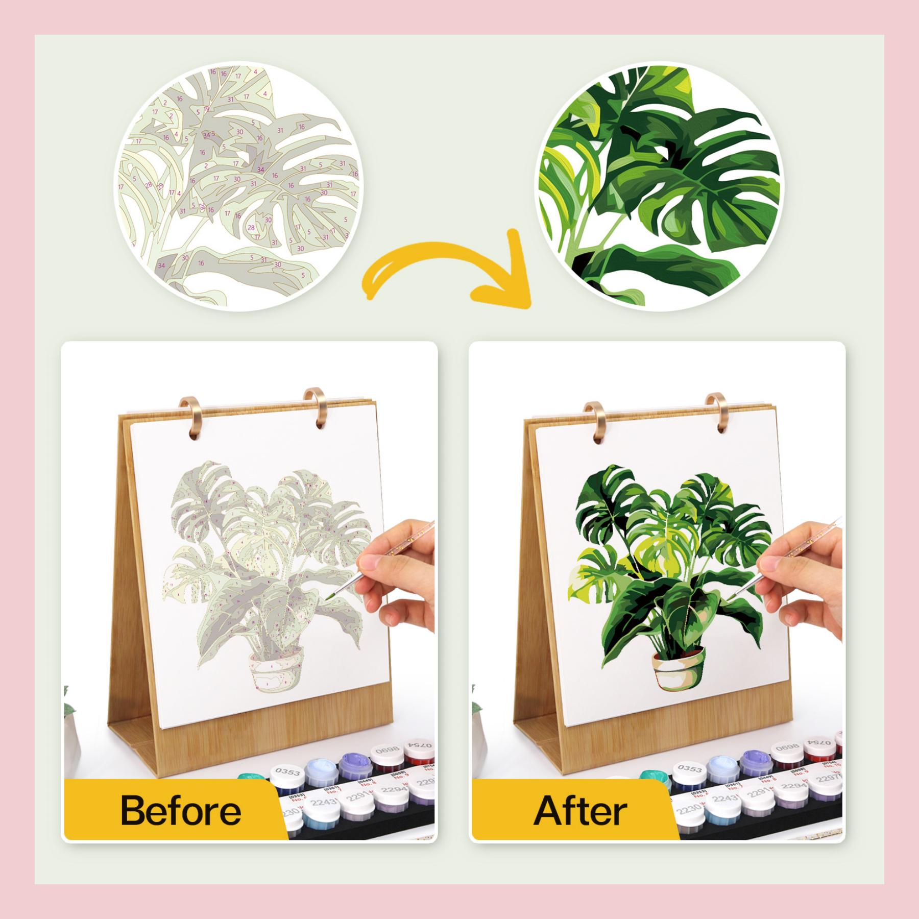 DIY Painting Desk Calendar 2027, Plant Digital Calendar