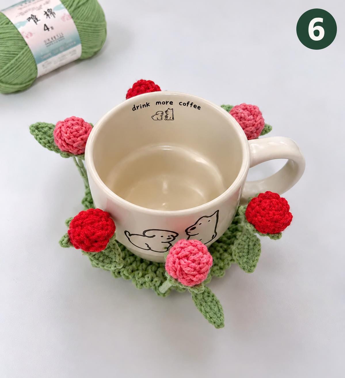 Crochet Flower Pop-Up Coaster DIY Kit
