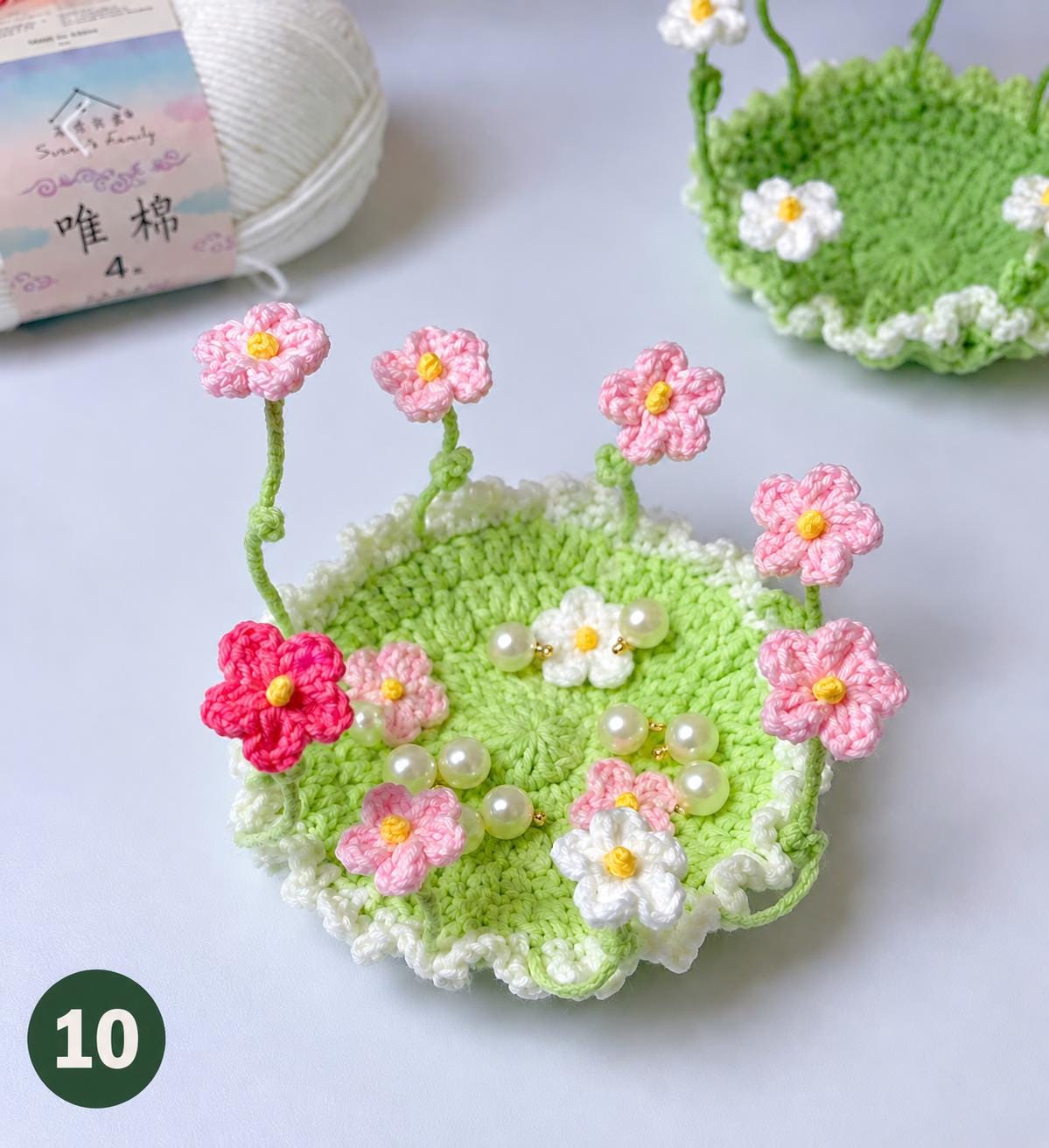 Crochet Flower Pop-Up Coaster DIY Kit