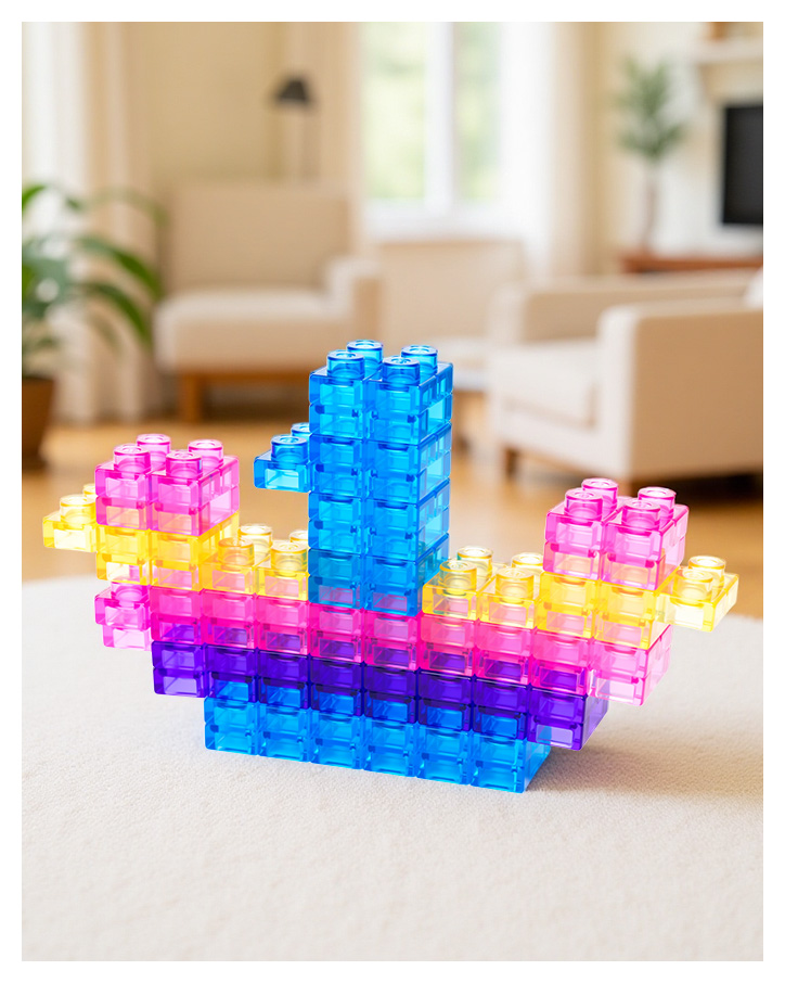 40PCS Sensory Soft Building Blocks – Squishy Montessori Stacking Toy for Toddlers