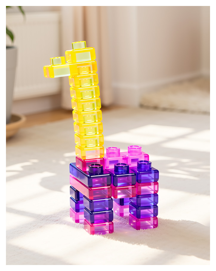 40PCS Sensory Soft Building Blocks – Squishy Montessori Stacking Toy for Toddlers