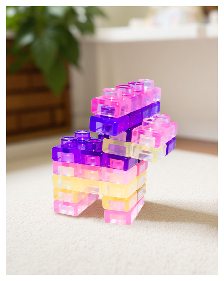 40PCS Sensory Soft Building Blocks – Squishy Montessori Stacking Toy for Toddlers