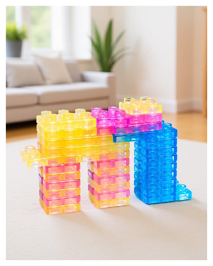 40PCS Sensory Soft Building Blocks – Squishy Montessori Stacking Toy for Toddlers