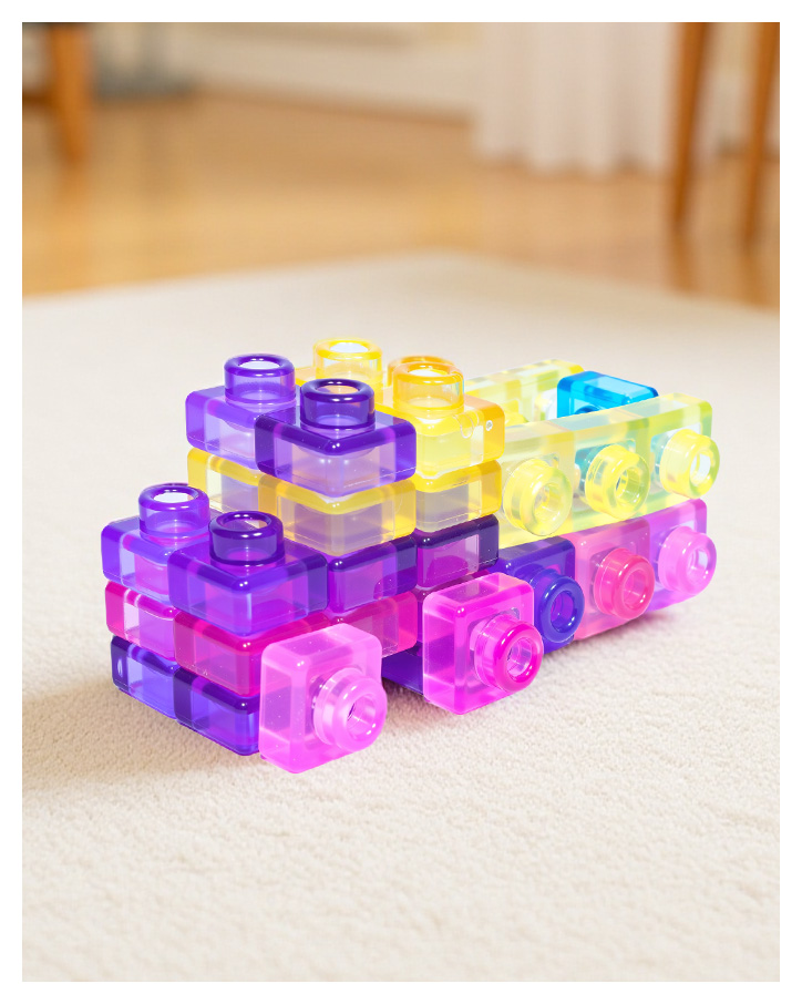 40PCS Sensory Soft Building Blocks – Squishy Montessori Stacking Toy for Toddlers