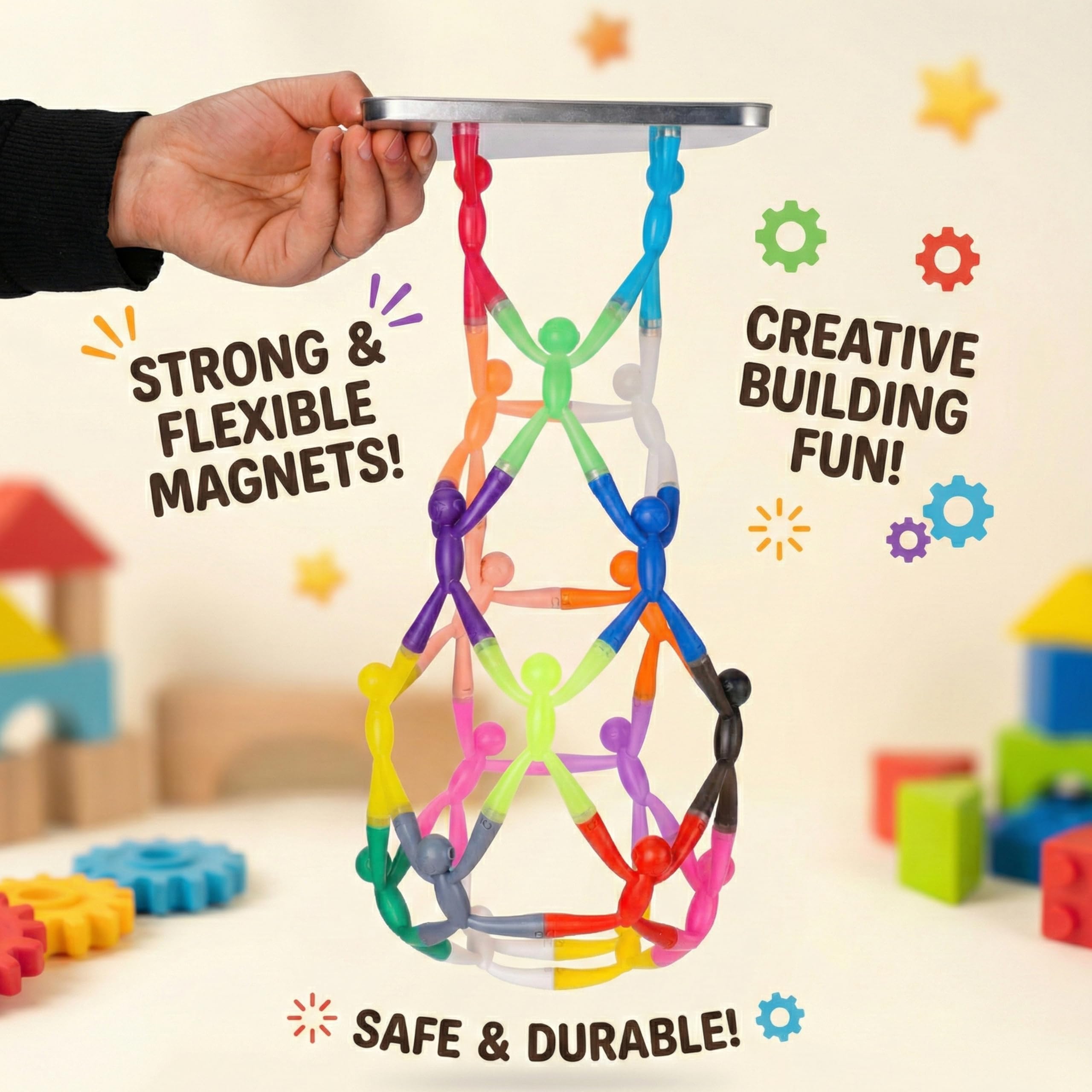 10PCS Magnetic Fidget Figure Set – Creative Sensory Building Toy for Kids & Adults