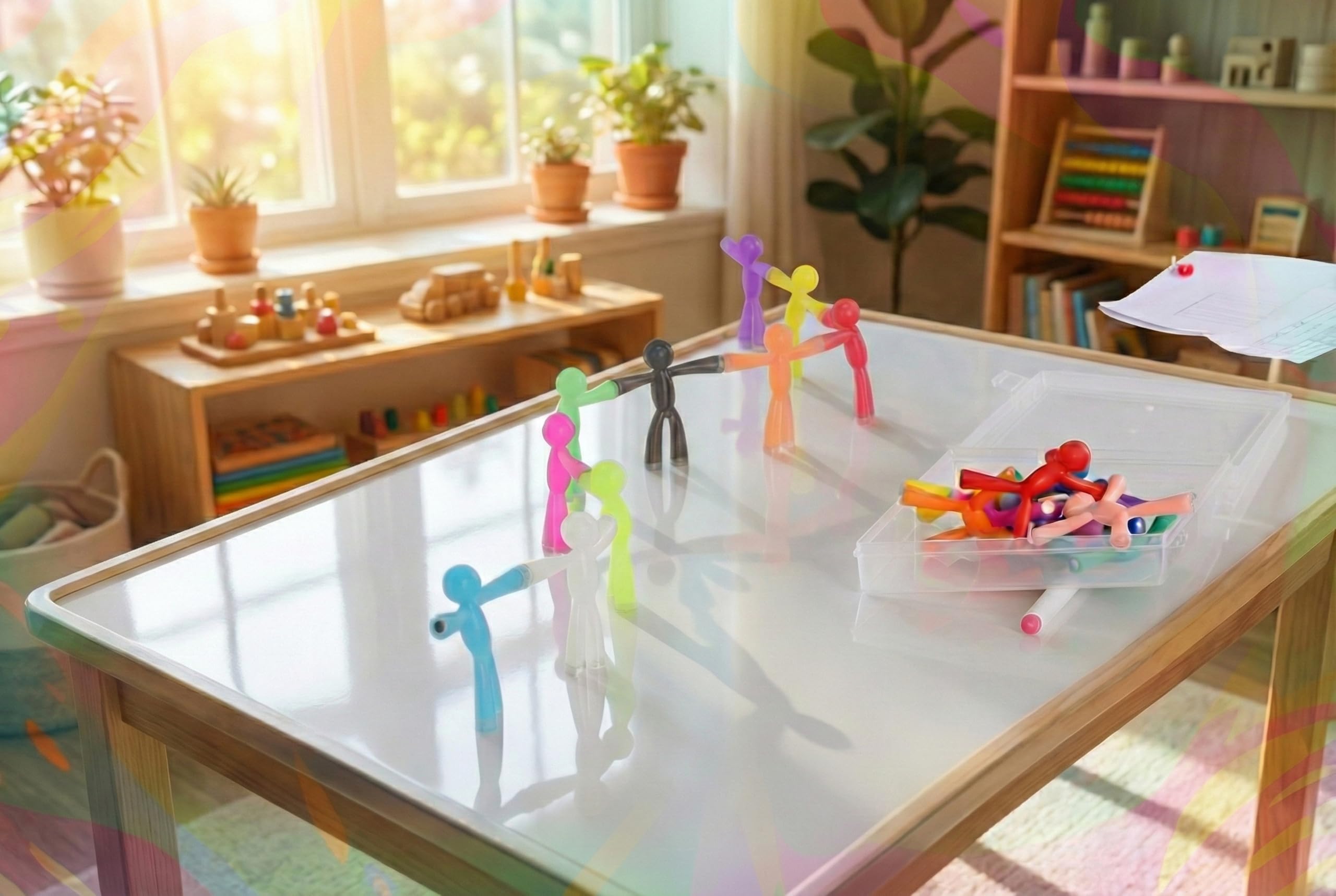 10PCS Magnetic Fidget Figure Set – Creative Sensory Building Toy for Kids & Adults