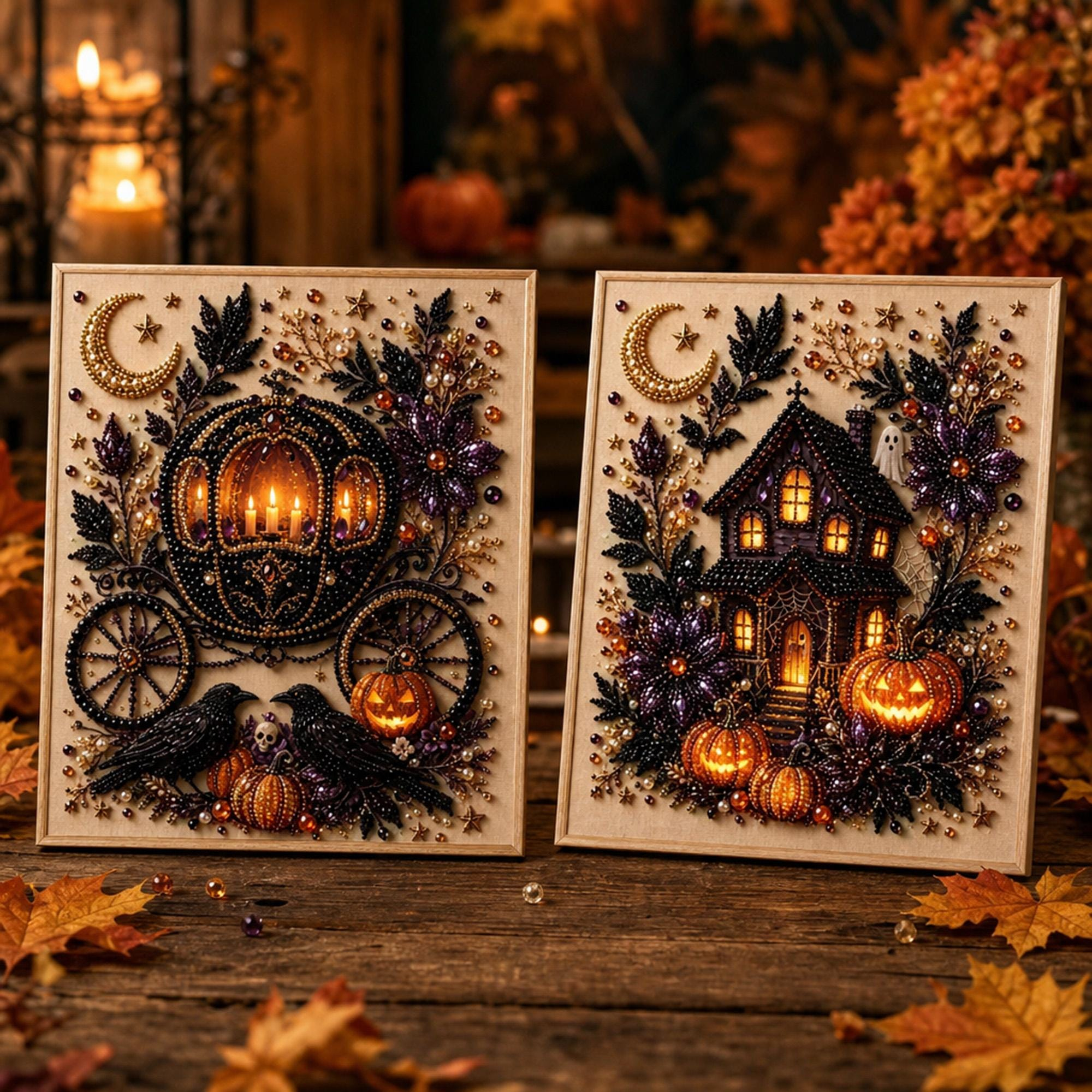 Halloween Glow 5D Pearl Art Kit