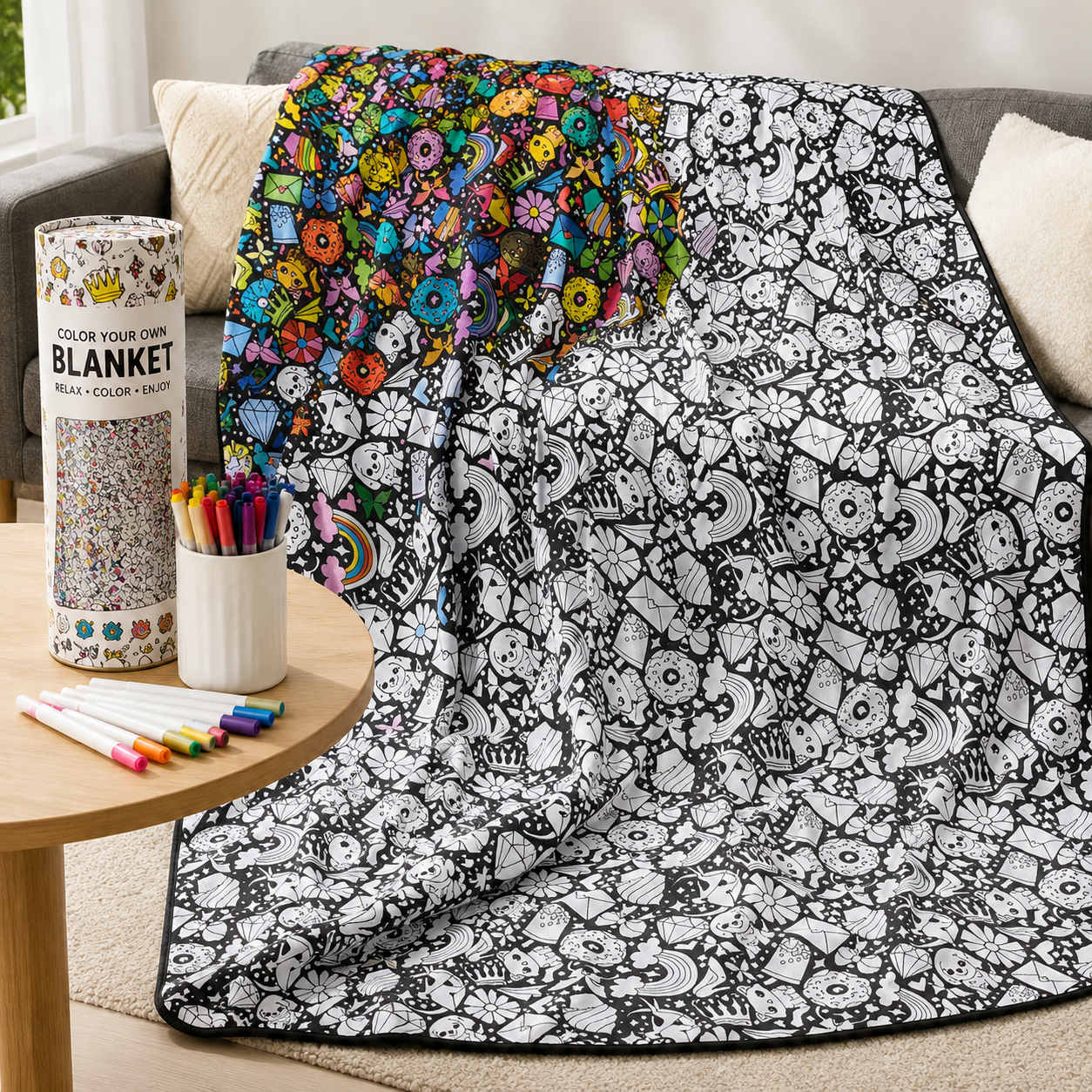 My Cozy Doodle Moments Blanket