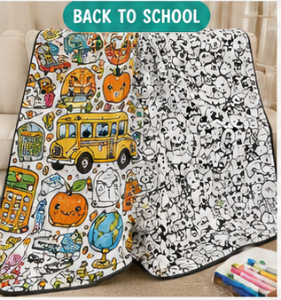 My Cozy Doodle Moments Blanket