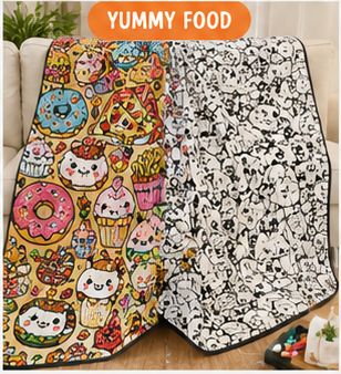 My Cozy Doodle Moments Blanket