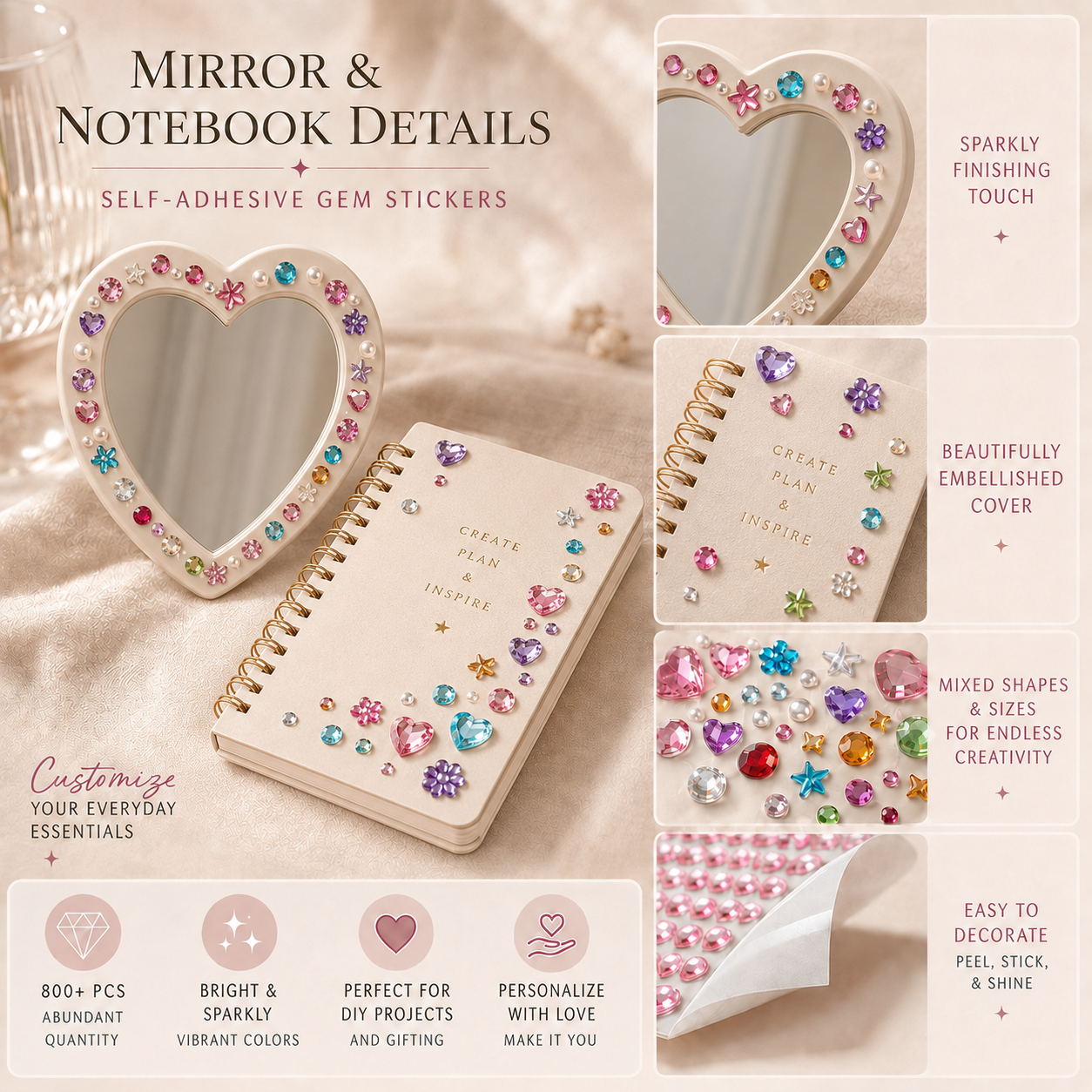 Bedazzle Everything DIY Gem Sticker Kit
