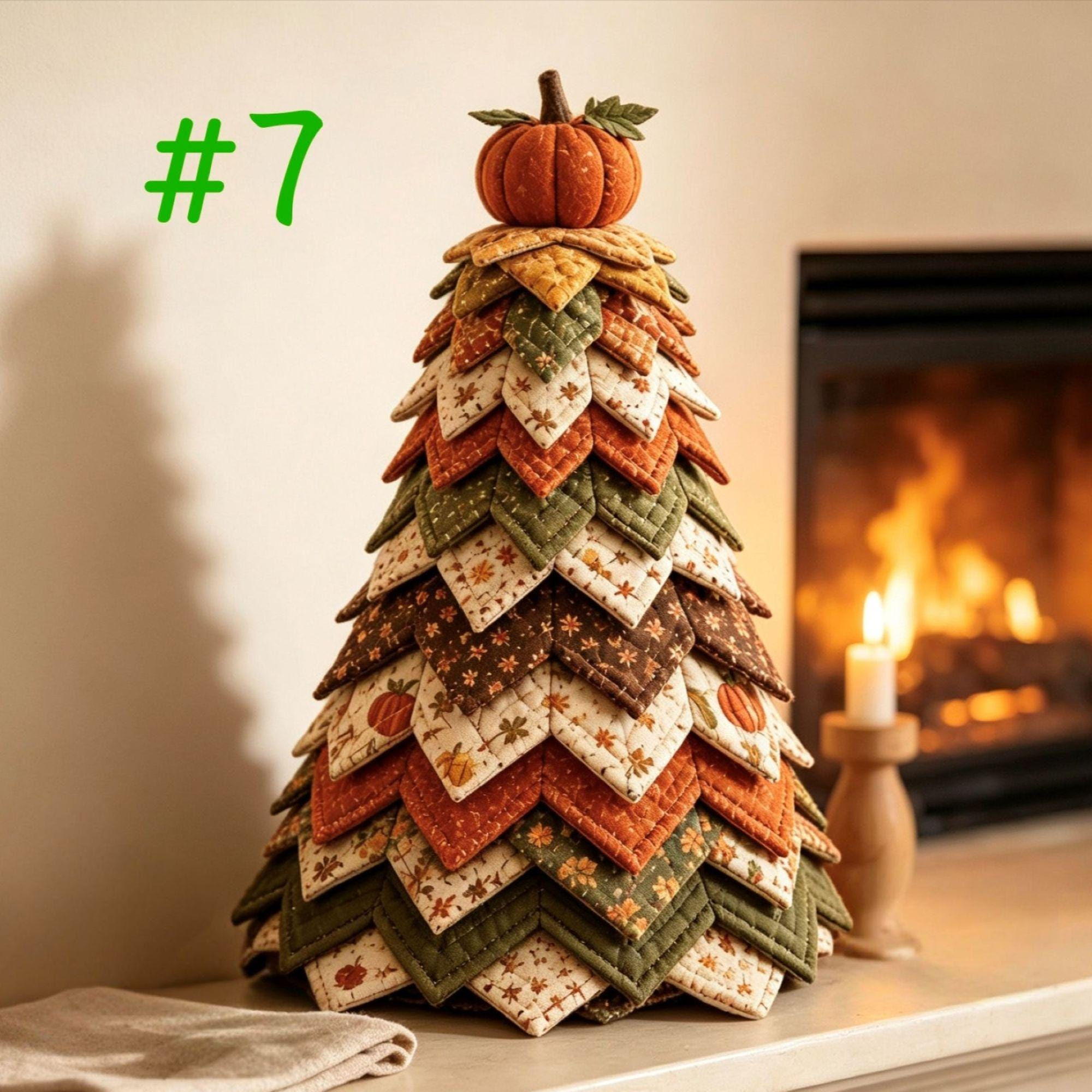 Holiday Quilted Tree DIY Sewing Kit – Christmas & Halloween Fabric Craft