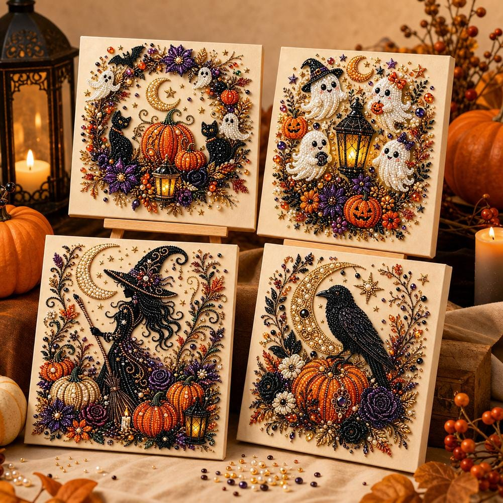 Halloween Glow 5D Pearl Art Kit