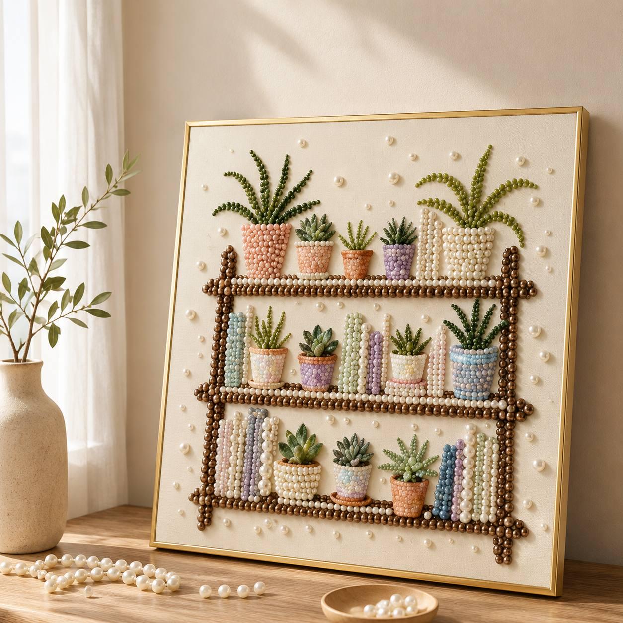 Bookshelf Pearl Bead Art Kit