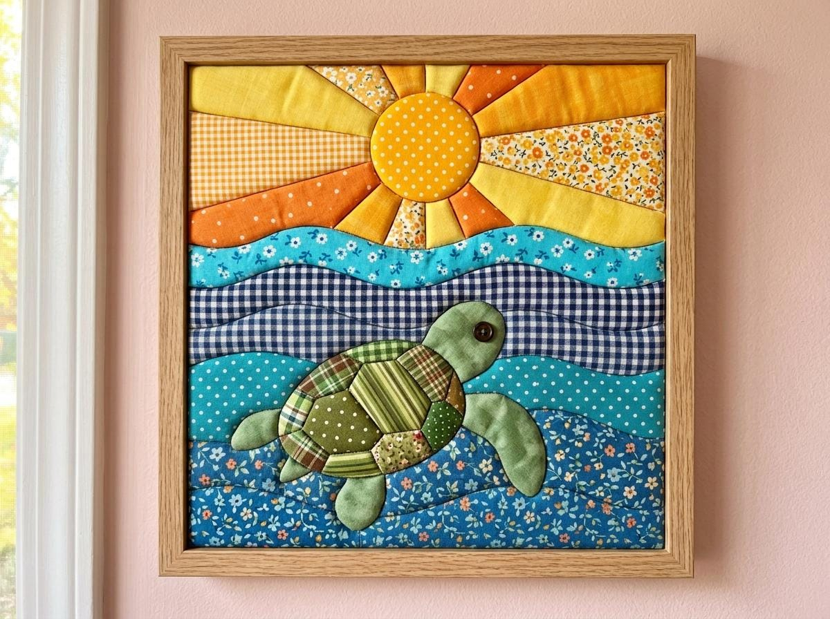 Free and diverse styles Kinusaiga Pattern Sea Turtle Beach DIY KIT