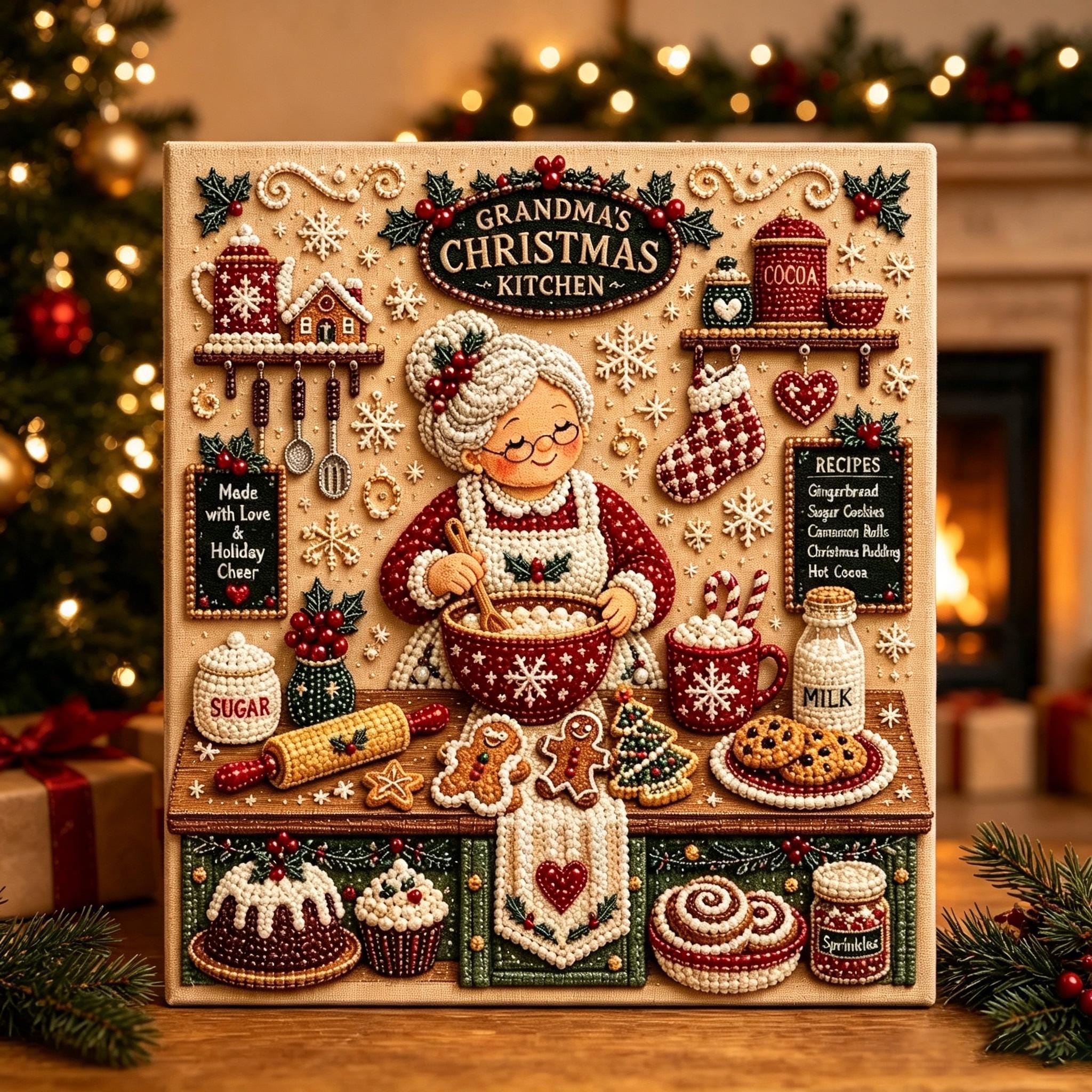 NEW DIY Christmas Pearl Diamond Painting Art Kit