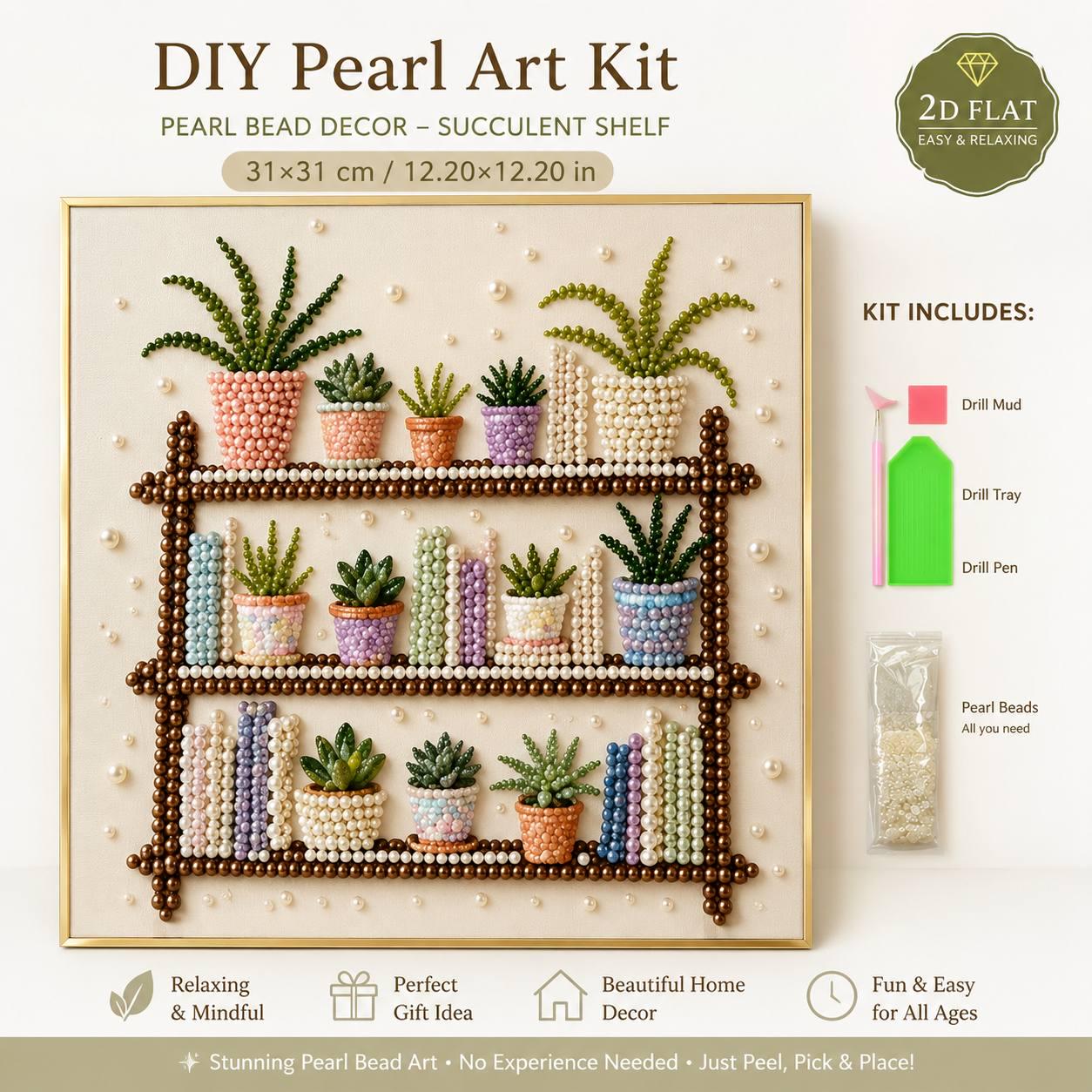 Bookshelf Pearl Bead Art Kit