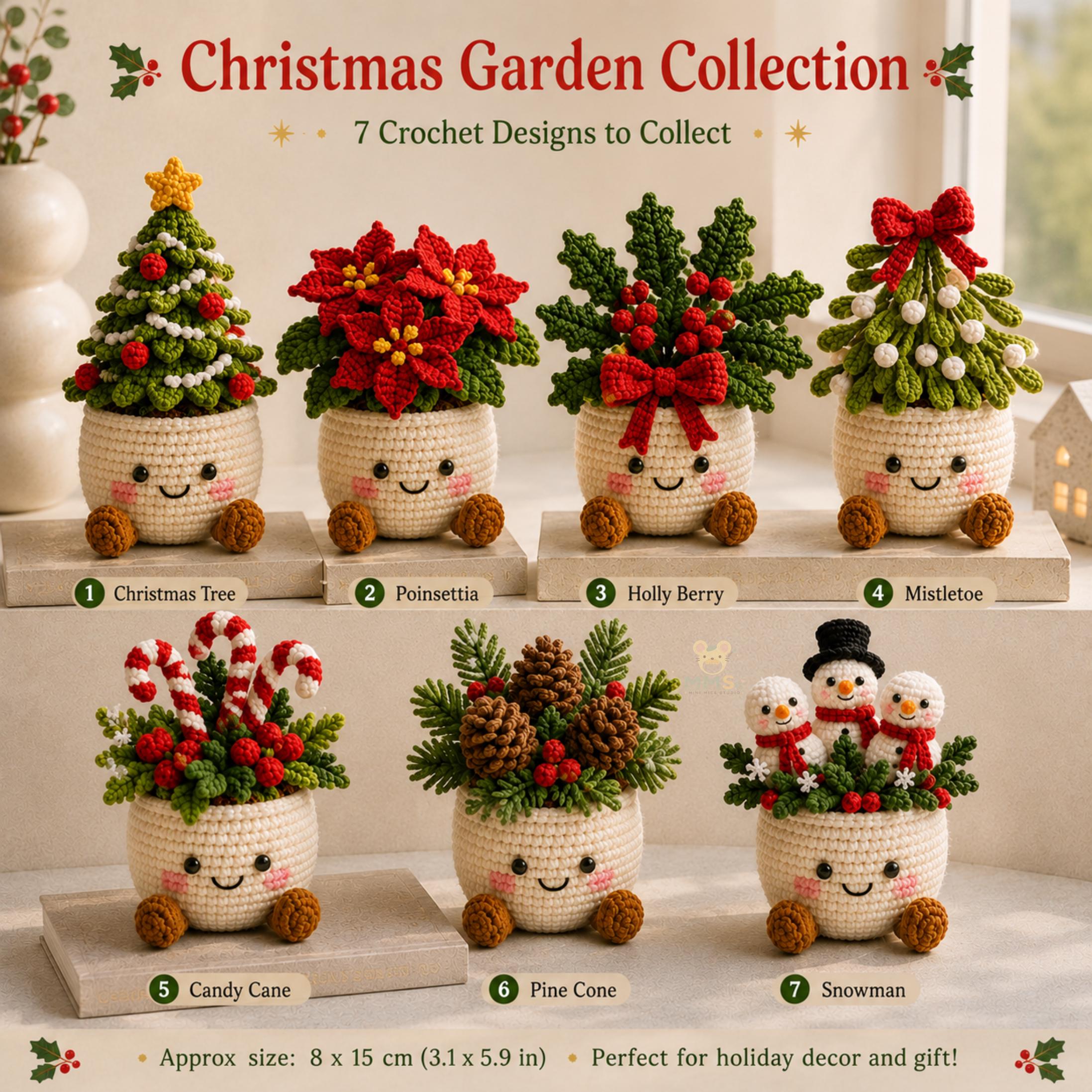 Christmas Crochet Garden DIY Kit