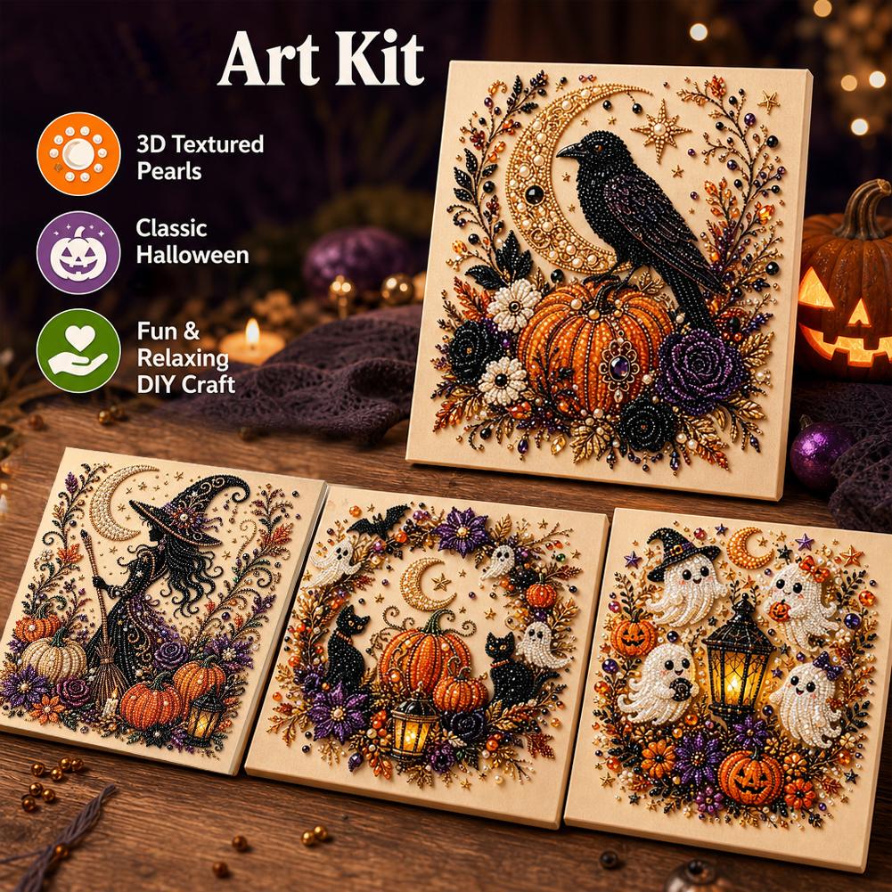 Halloween Glow 5D Pearl Art Kit