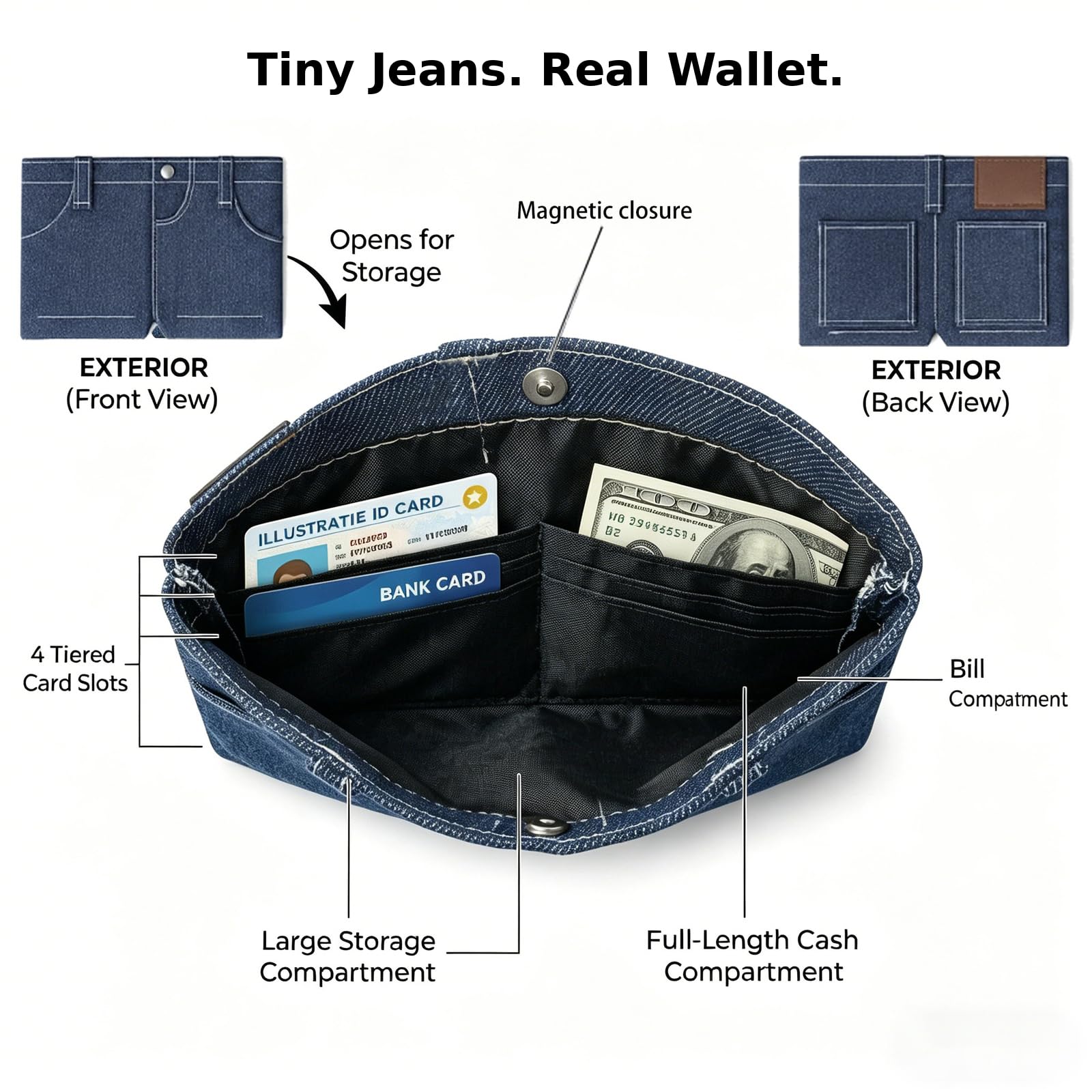 Funny Jeans wallet