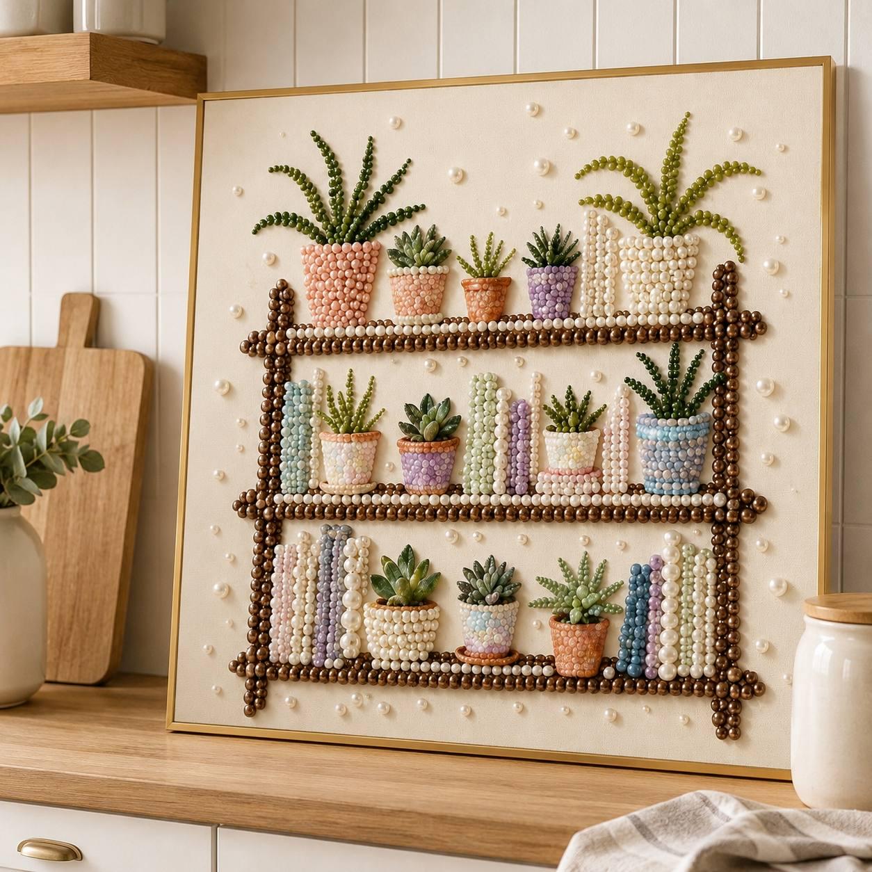 Bookshelf Pearl Bead Art Kit