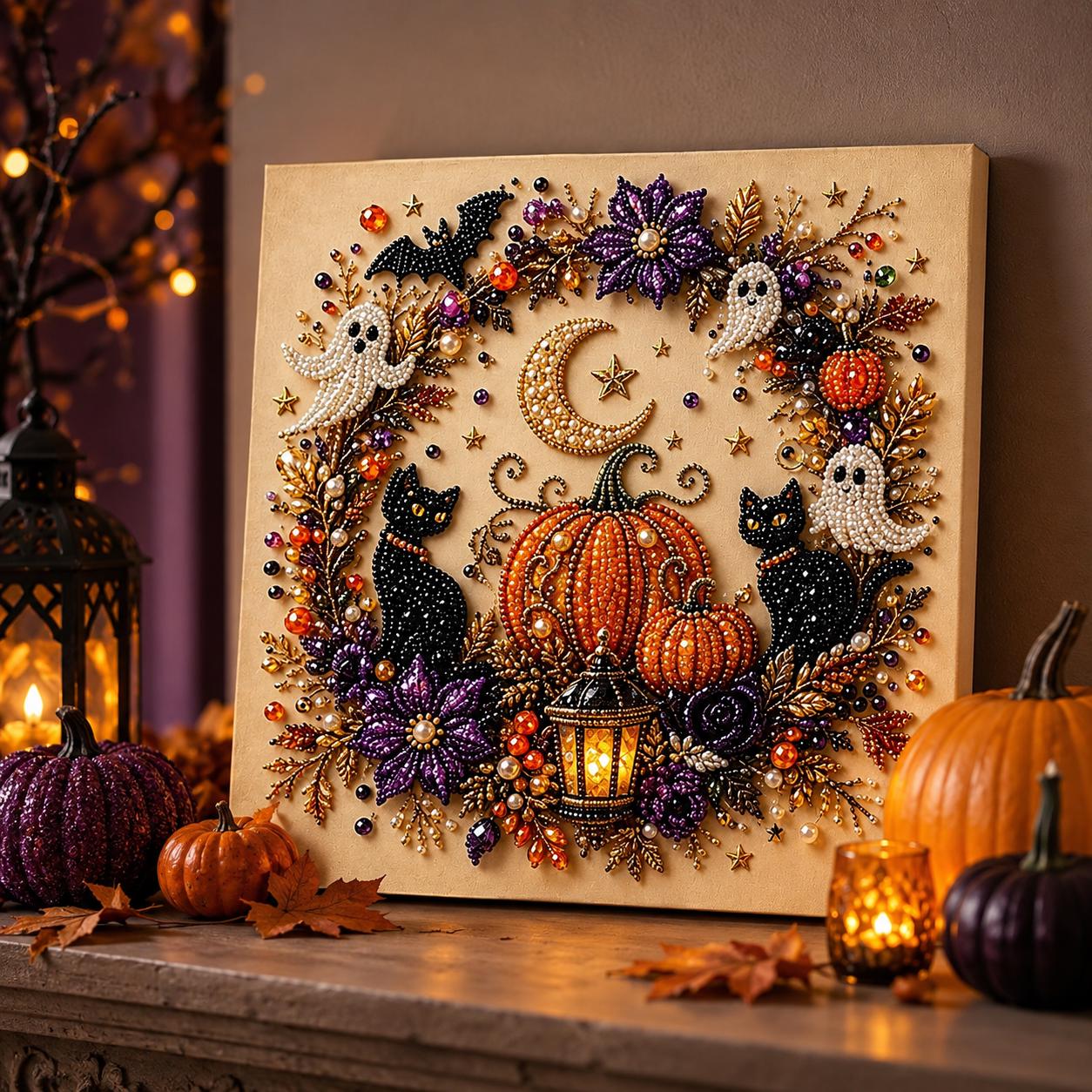 Halloween Glow 5D Pearl Art Kit