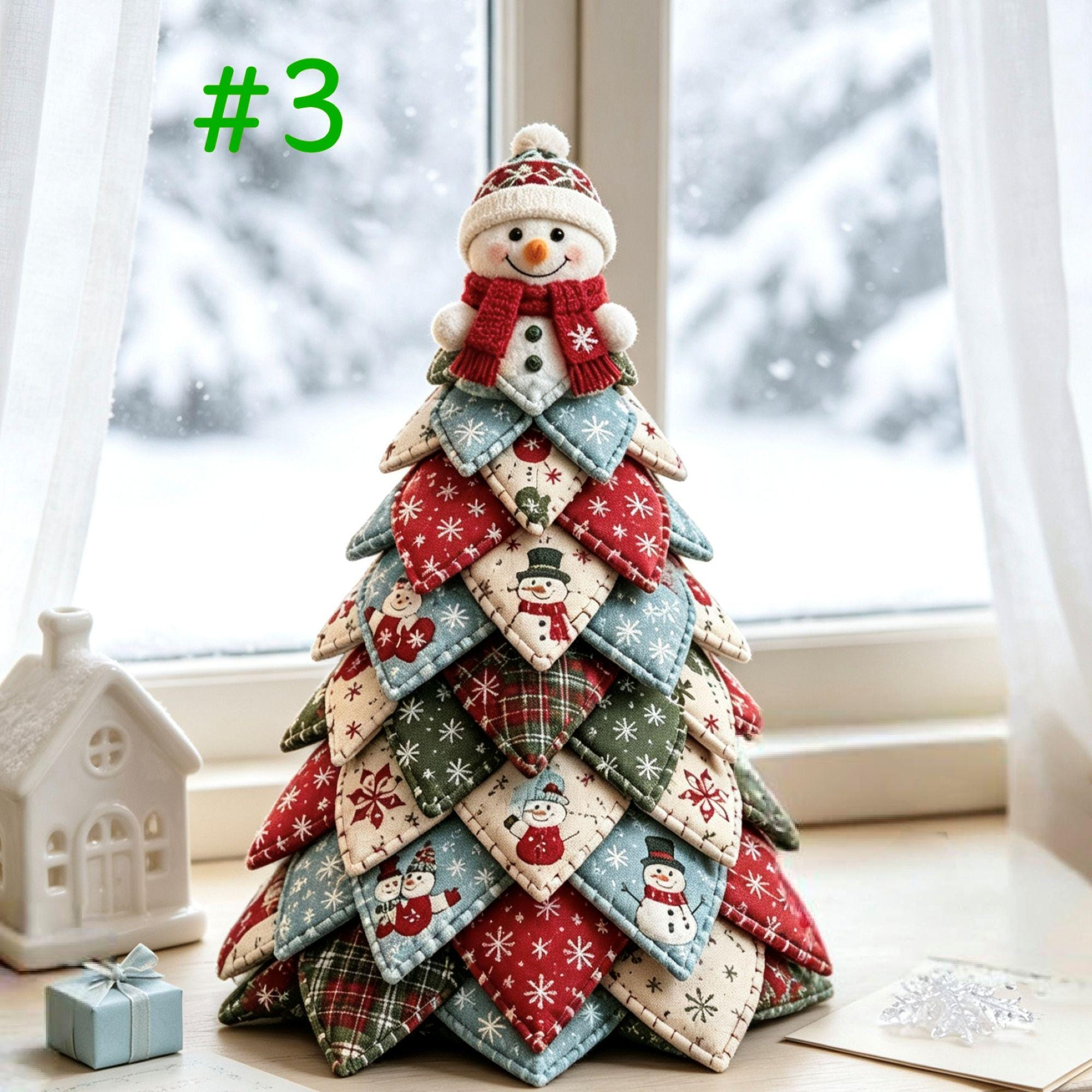 Holiday Quilted Tree DIY Sewing Kit – Christmas & Halloween Fabric Craft