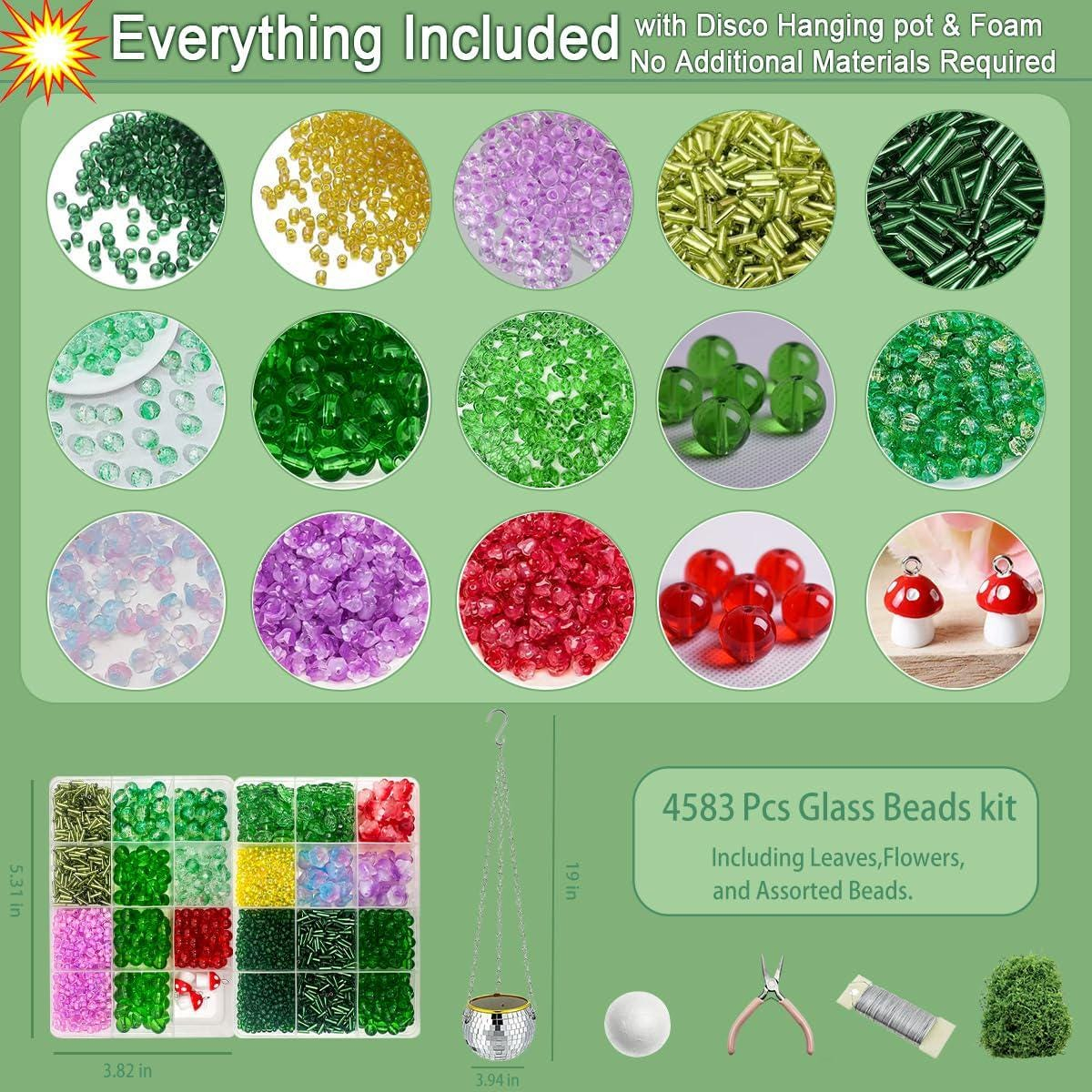  DIY Flower Leaf Beaded Plant Kit 