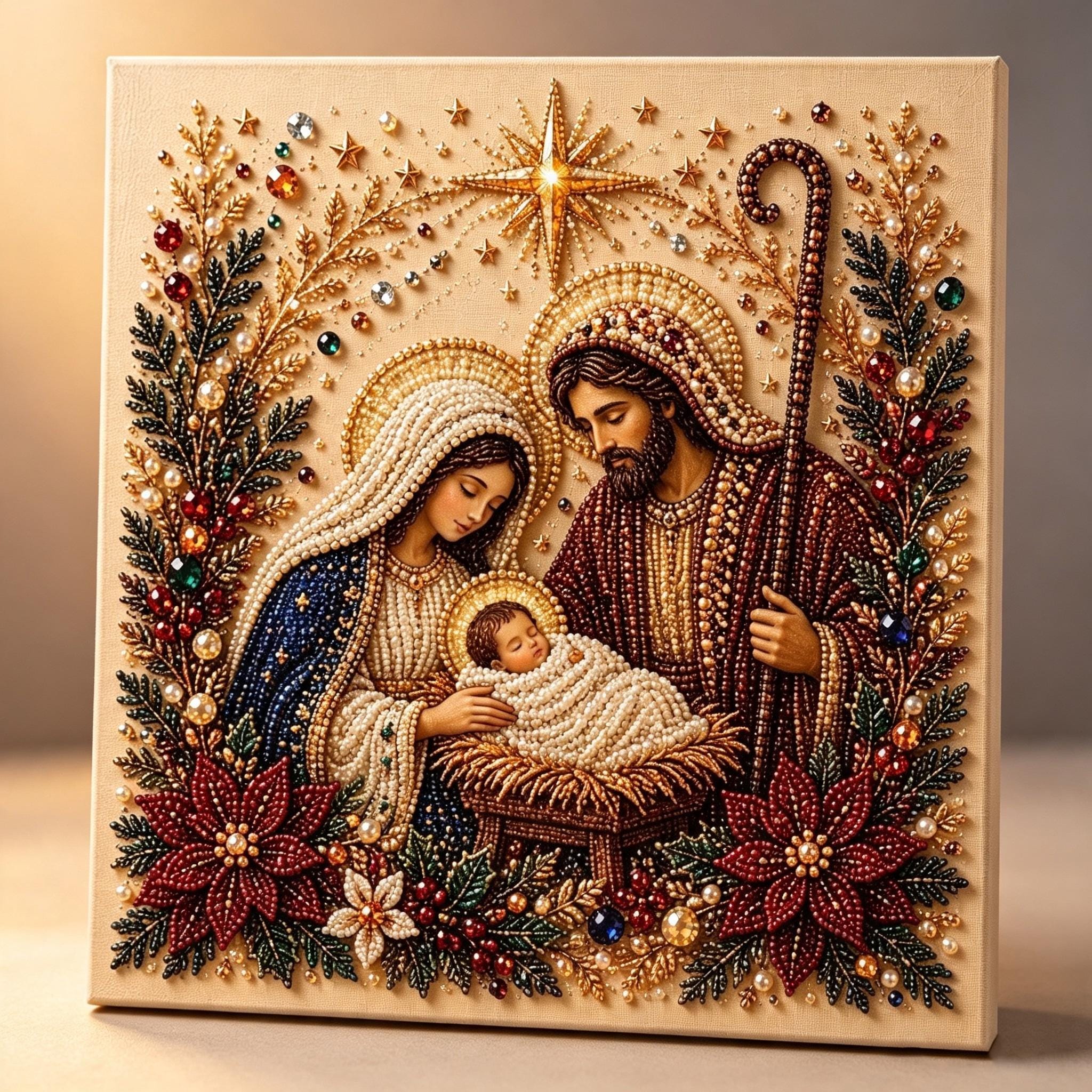 NEW DIY Christmas Pearl Diamond Painting Art Kit