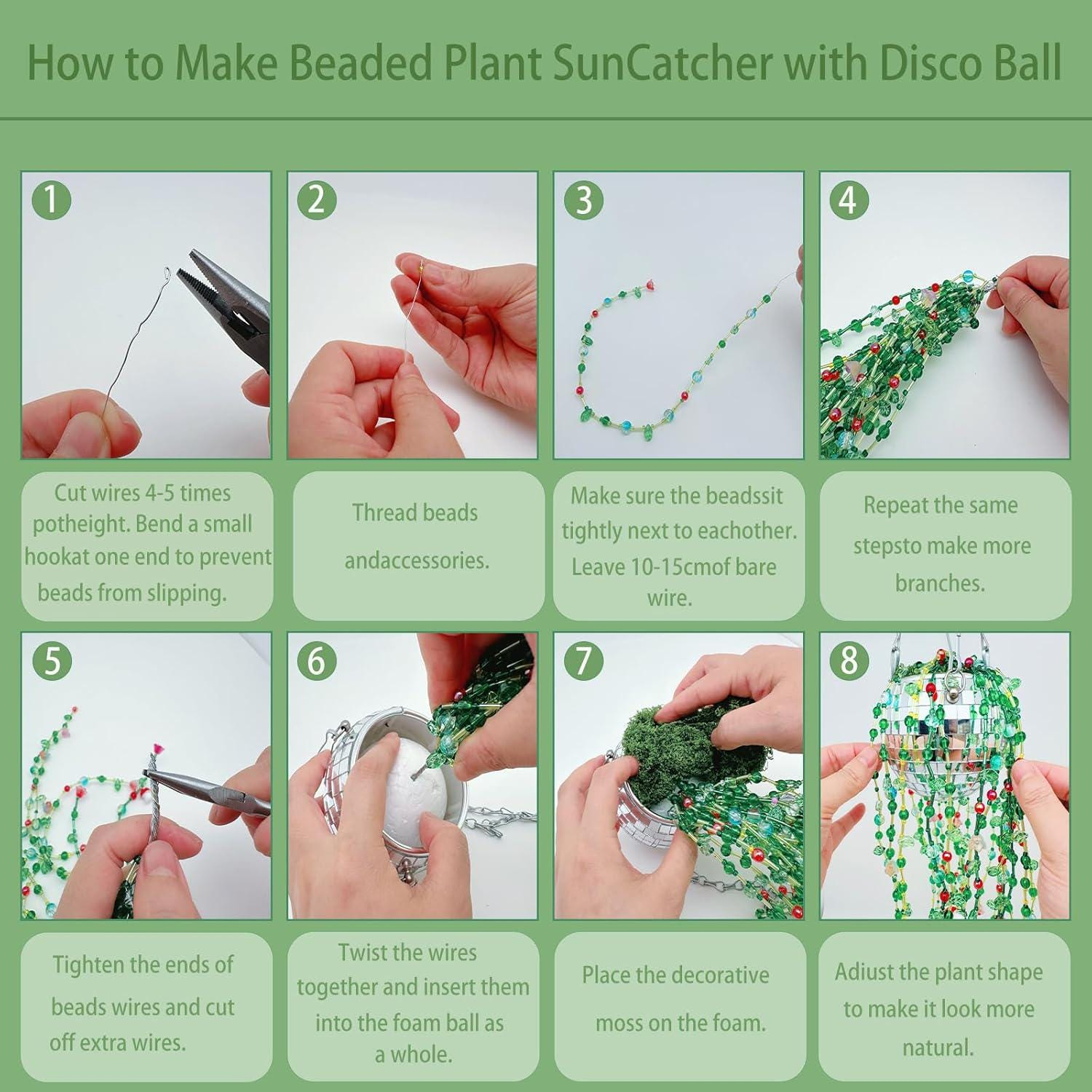  DIY Flower Leaf Beaded Plant Kit 
