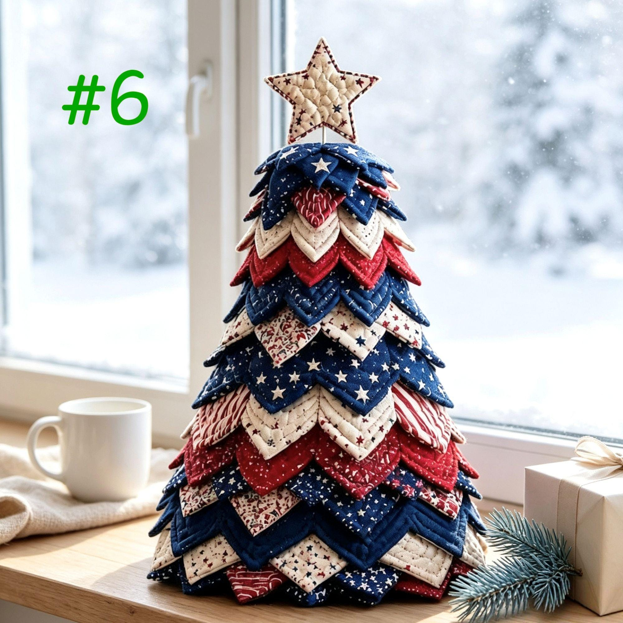 Holiday Quilted Tree DIY Sewing Kit – Christmas & Halloween Fabric Craft