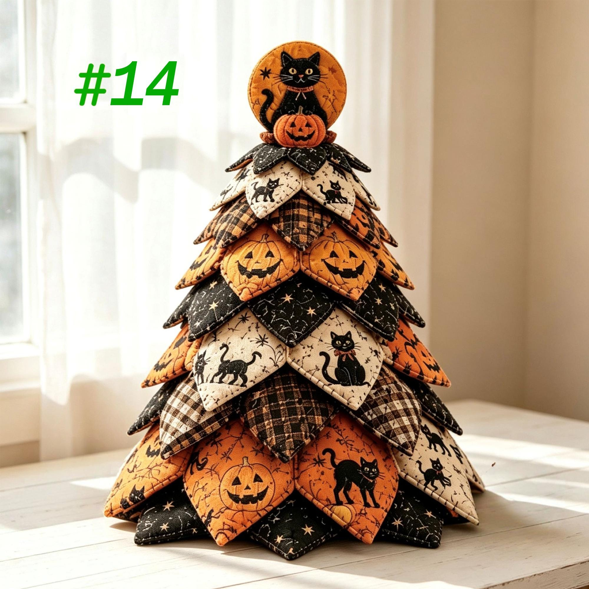 Holiday Quilted Tree DIY Sewing Kit – Christmas & Halloween Fabric Craft