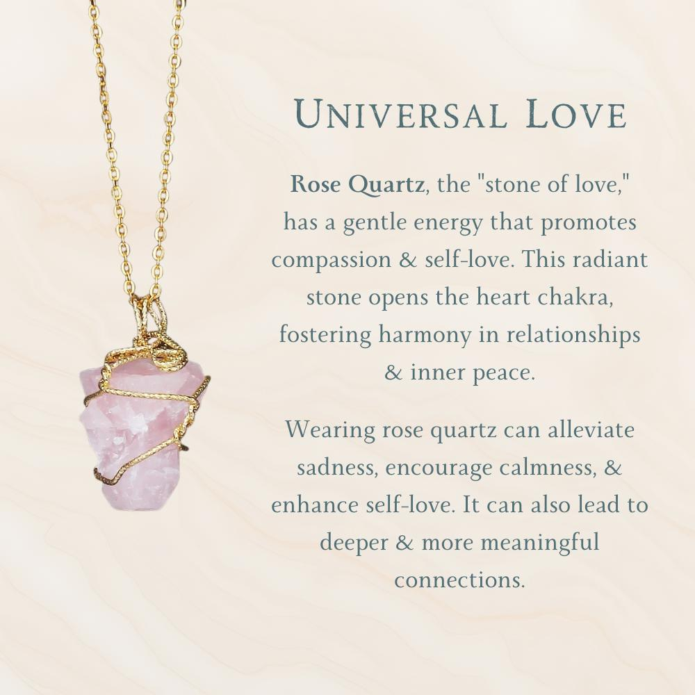Healing Raw Stone Crystal Necklace