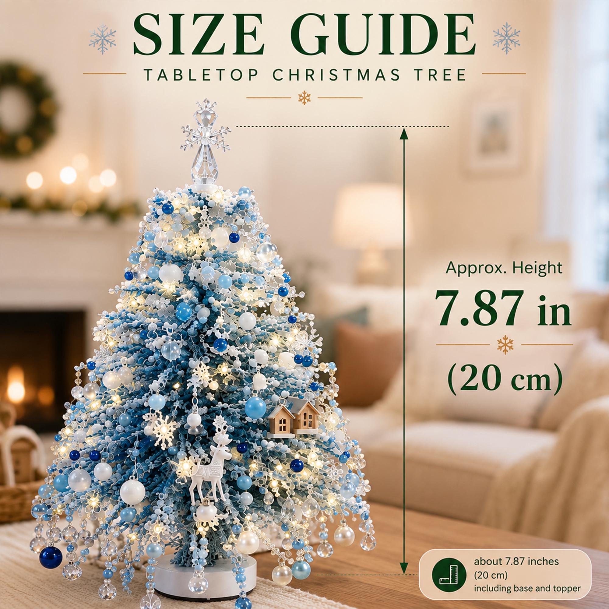 DIY Beaded Christmas Tree Kit with Lights