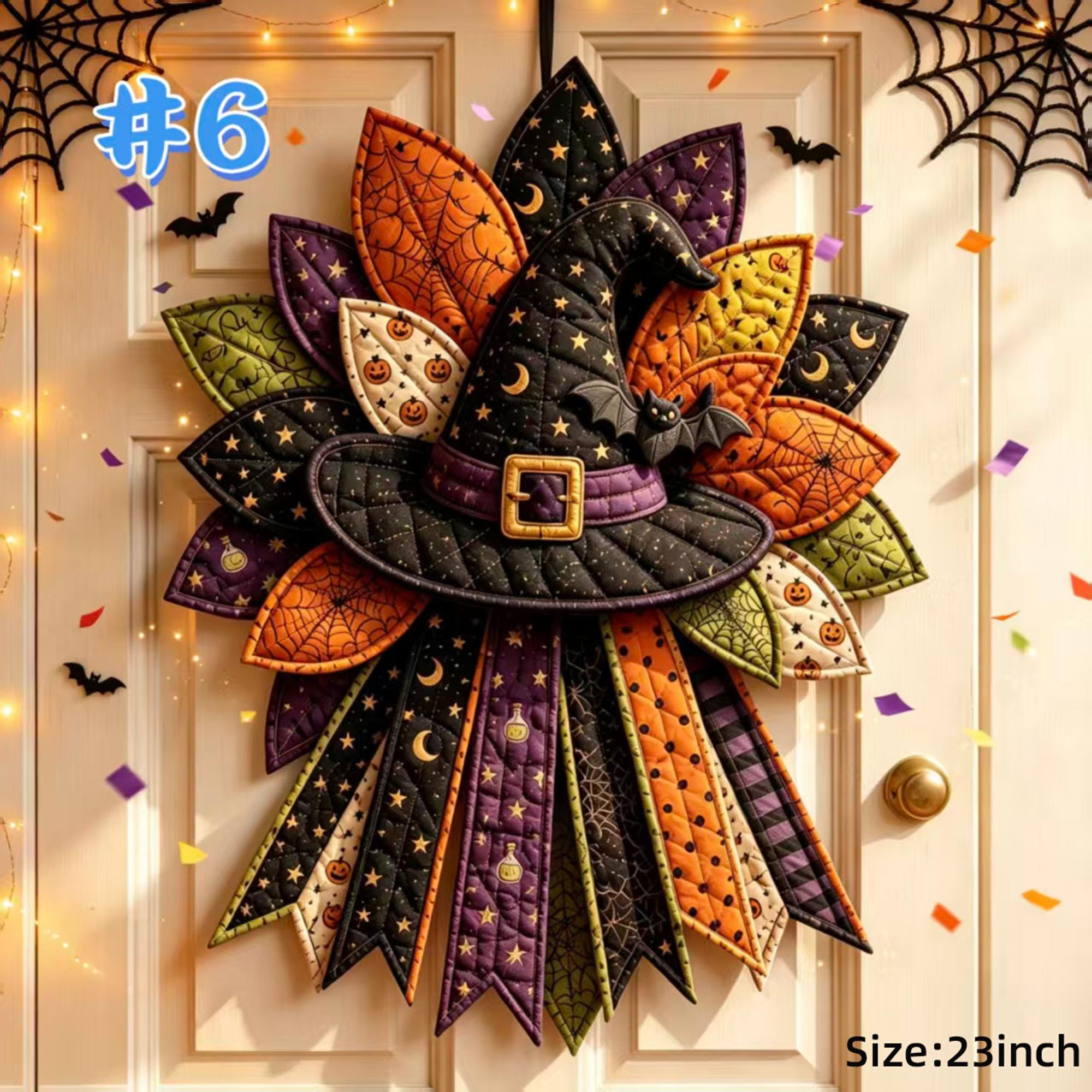 Christmas & Halloween Quilted Door Hanger DIY Patchwork Wreath Sewing Kit