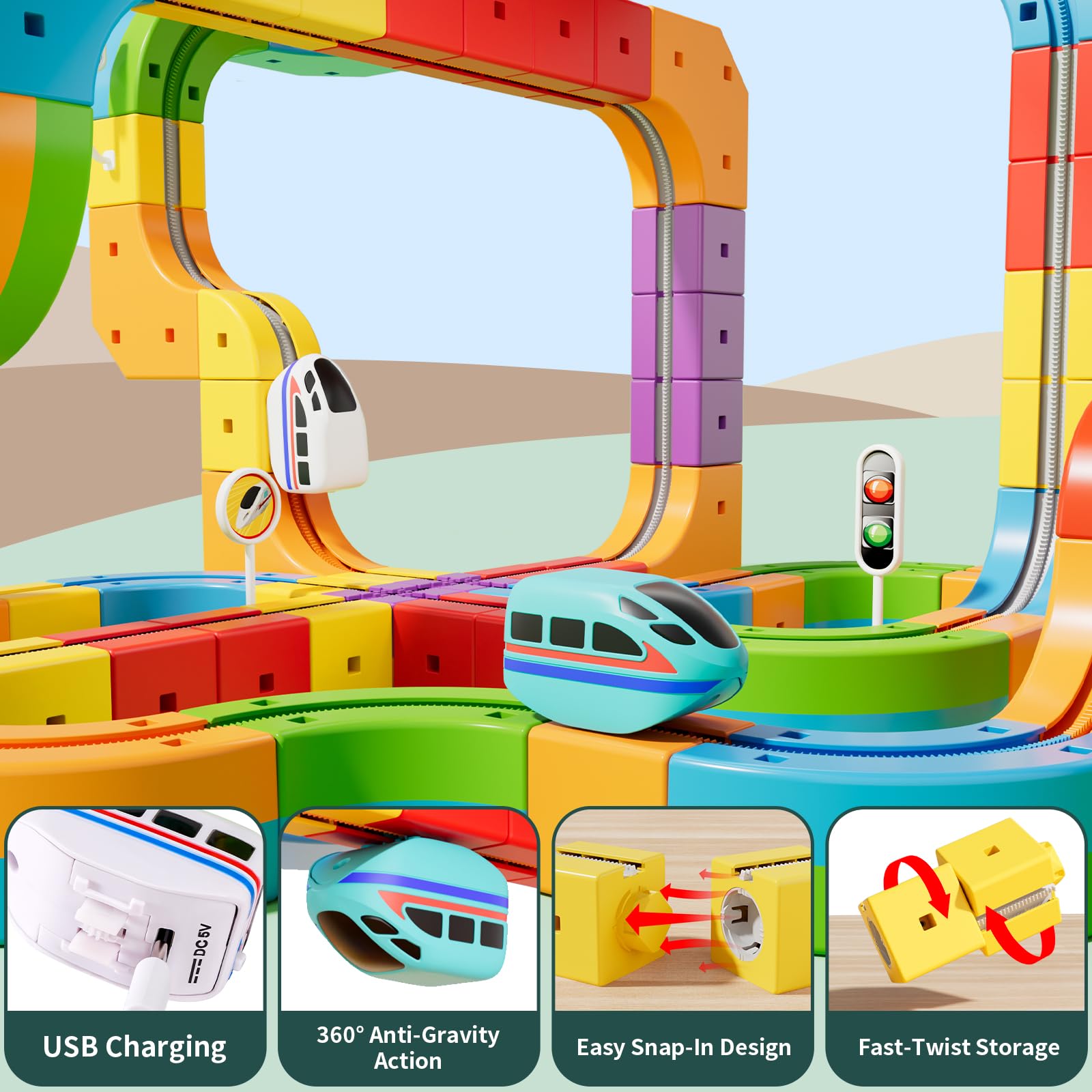 Anti-Gravity Racing Track Toy – Endless Electric Climbing Car Fun for Kids