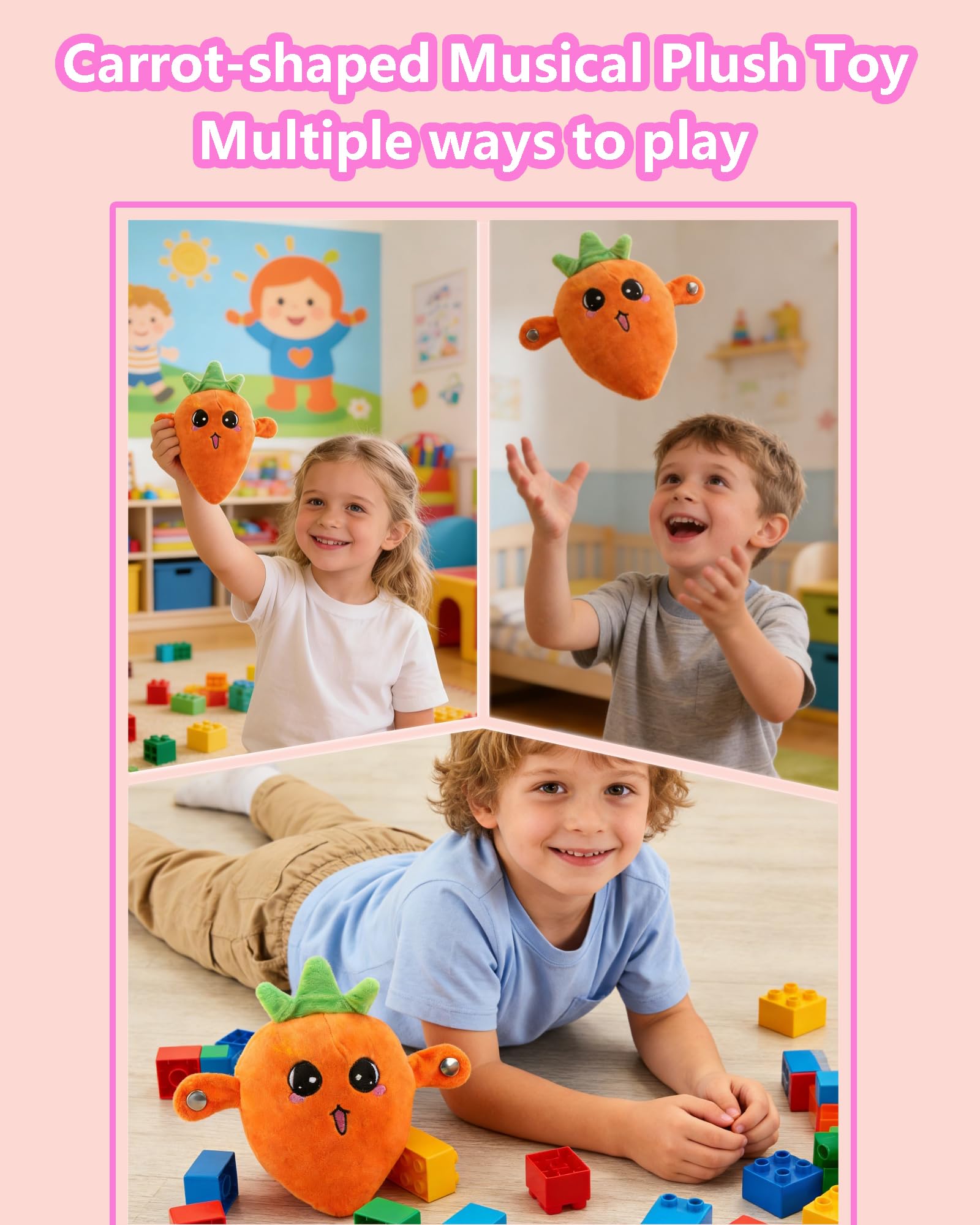 Interactive Musical Banana Plush Toy – Sensory Learning Toy for Babies & Toddlers
