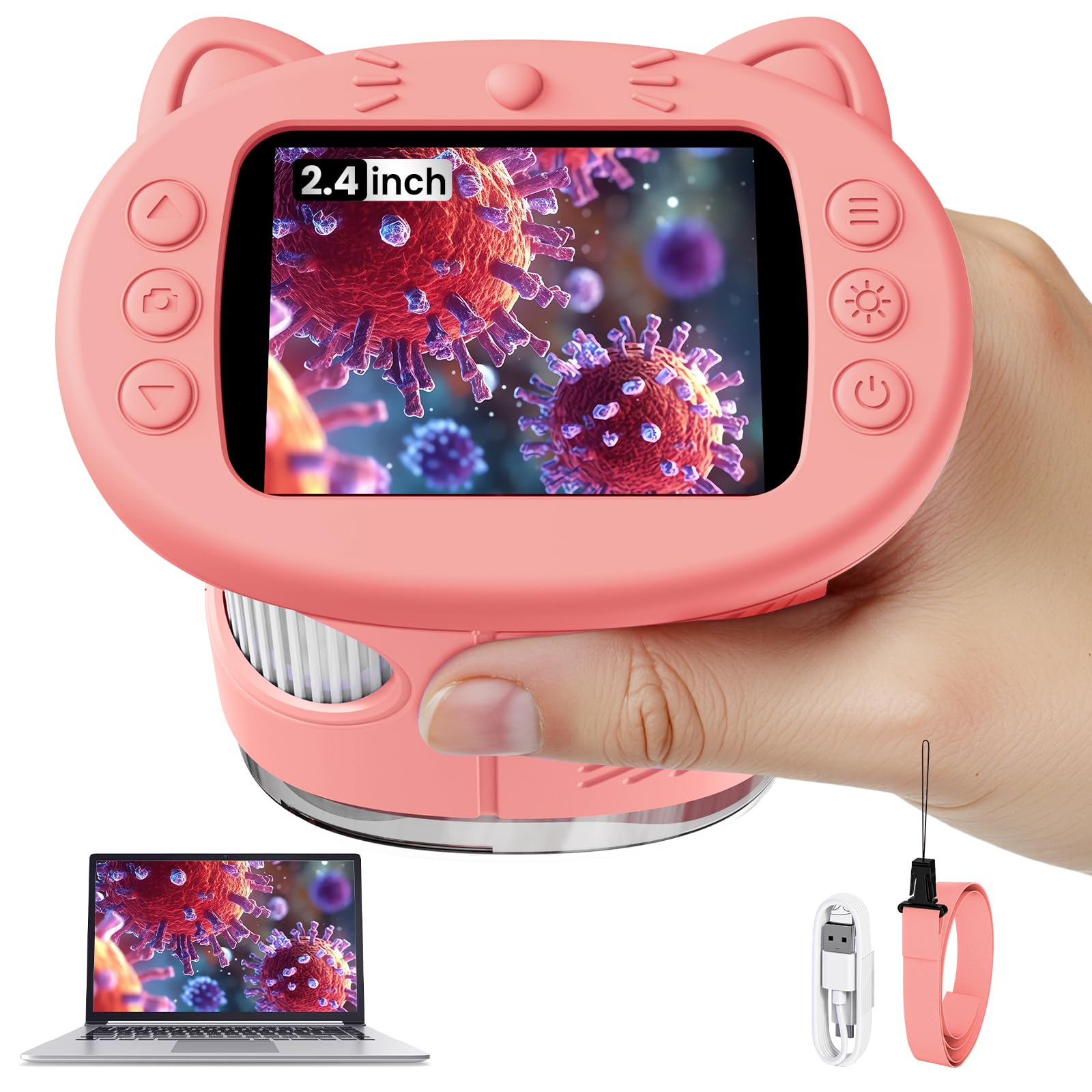 Pocket Microscope Camera for Kids – 1000X Digital Explorer Toy
