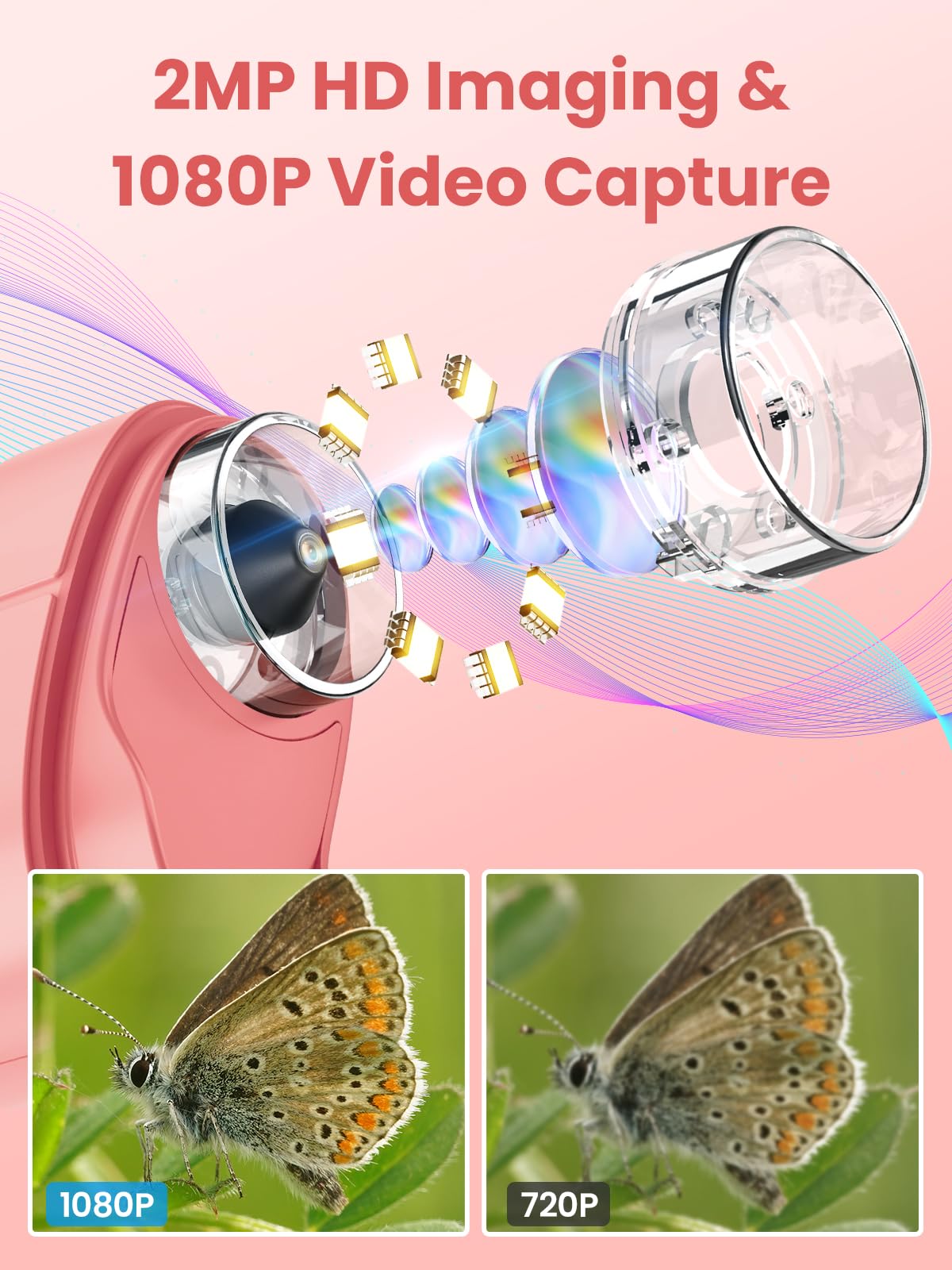 Pocket Microscope Camera for Kids – 1000X Digital Explorer Toy